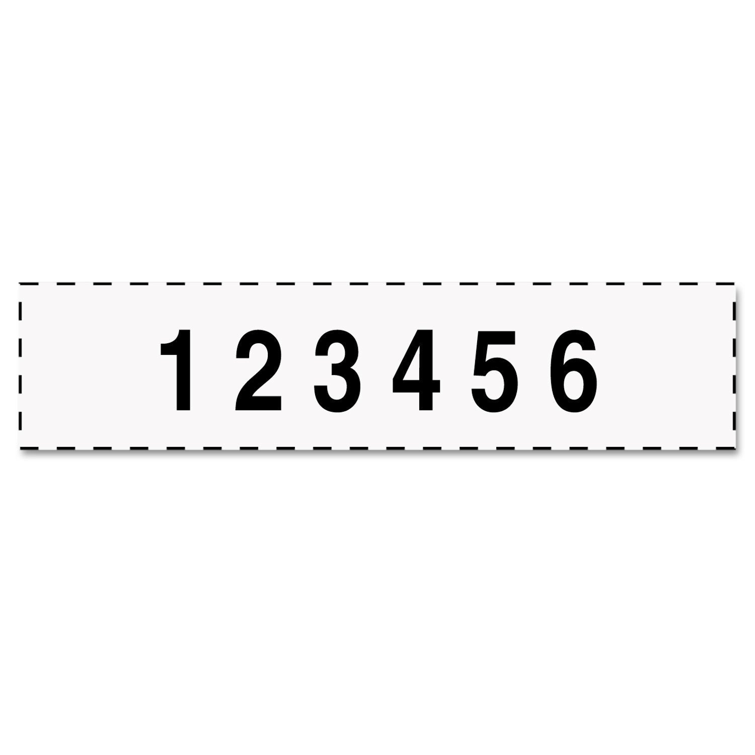 Trodat® Professional Self-Inking Numberer, Six Bands/Digits, Type Size: 1 1/2, Black