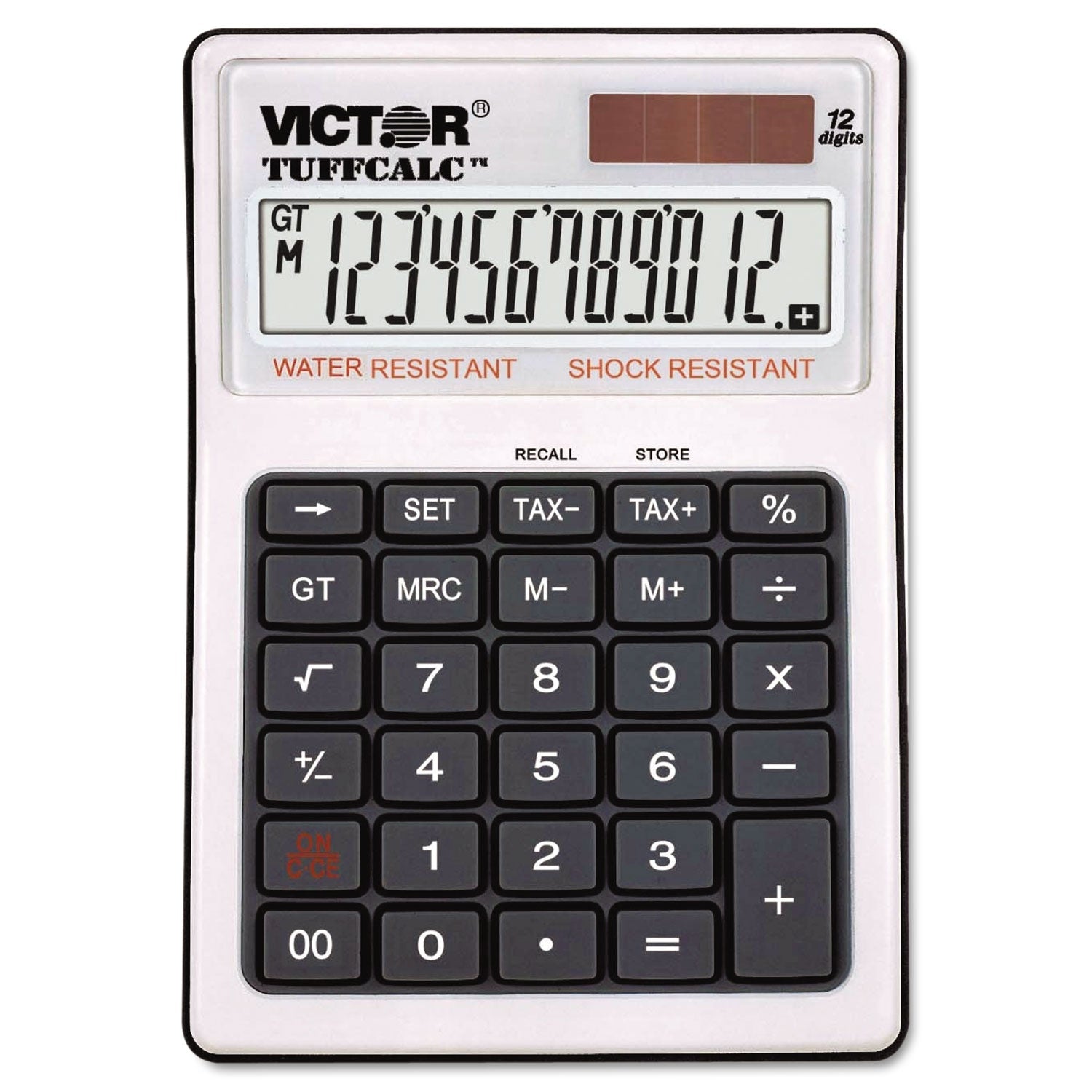 Victor® Tuffcalc Desktop Calculator, 12-Digit Lcd
