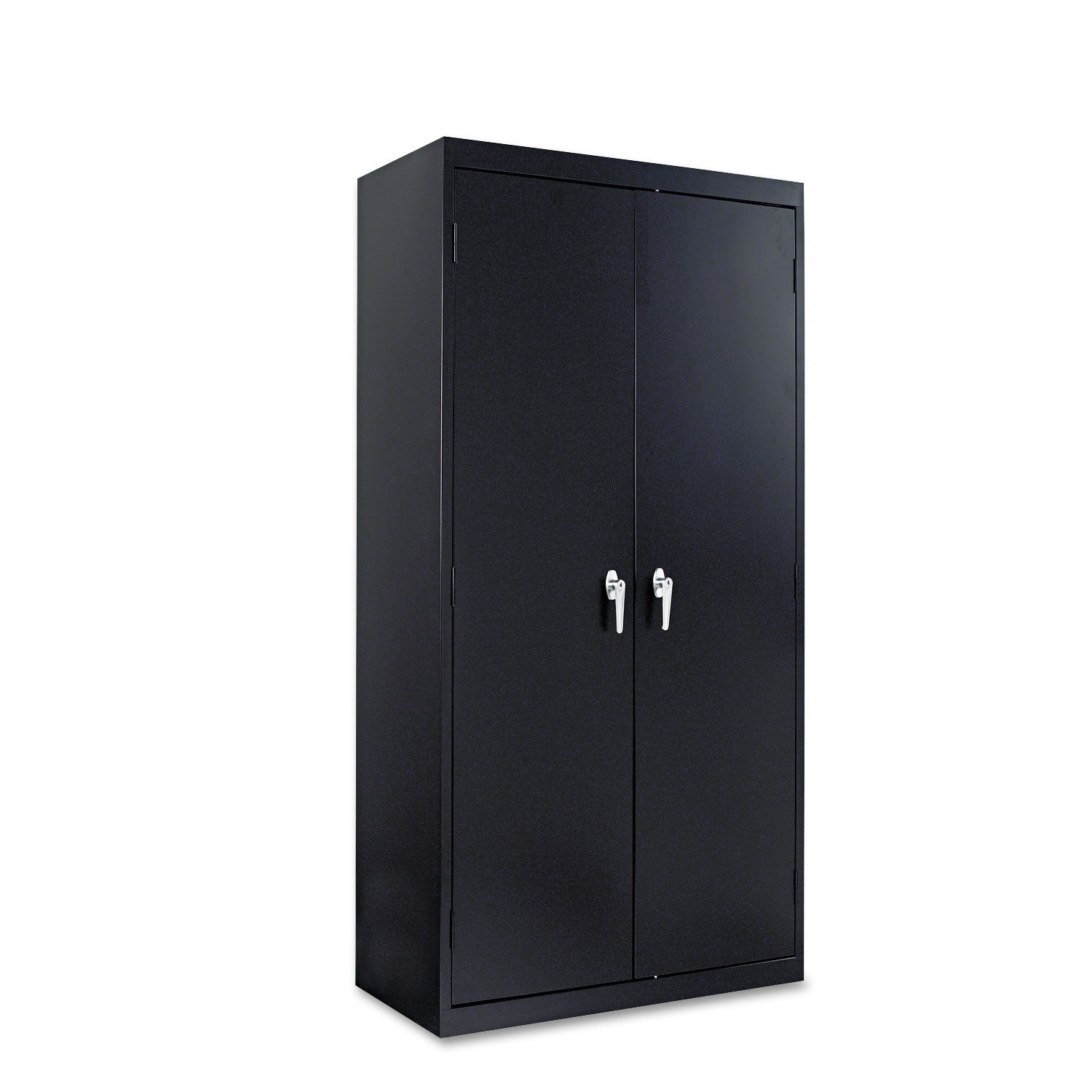 Alera® Assembled 72" High Heavy-Duty Welded Storage Cabinet, Four Adjustable Shelves, 36w X 18d, Black