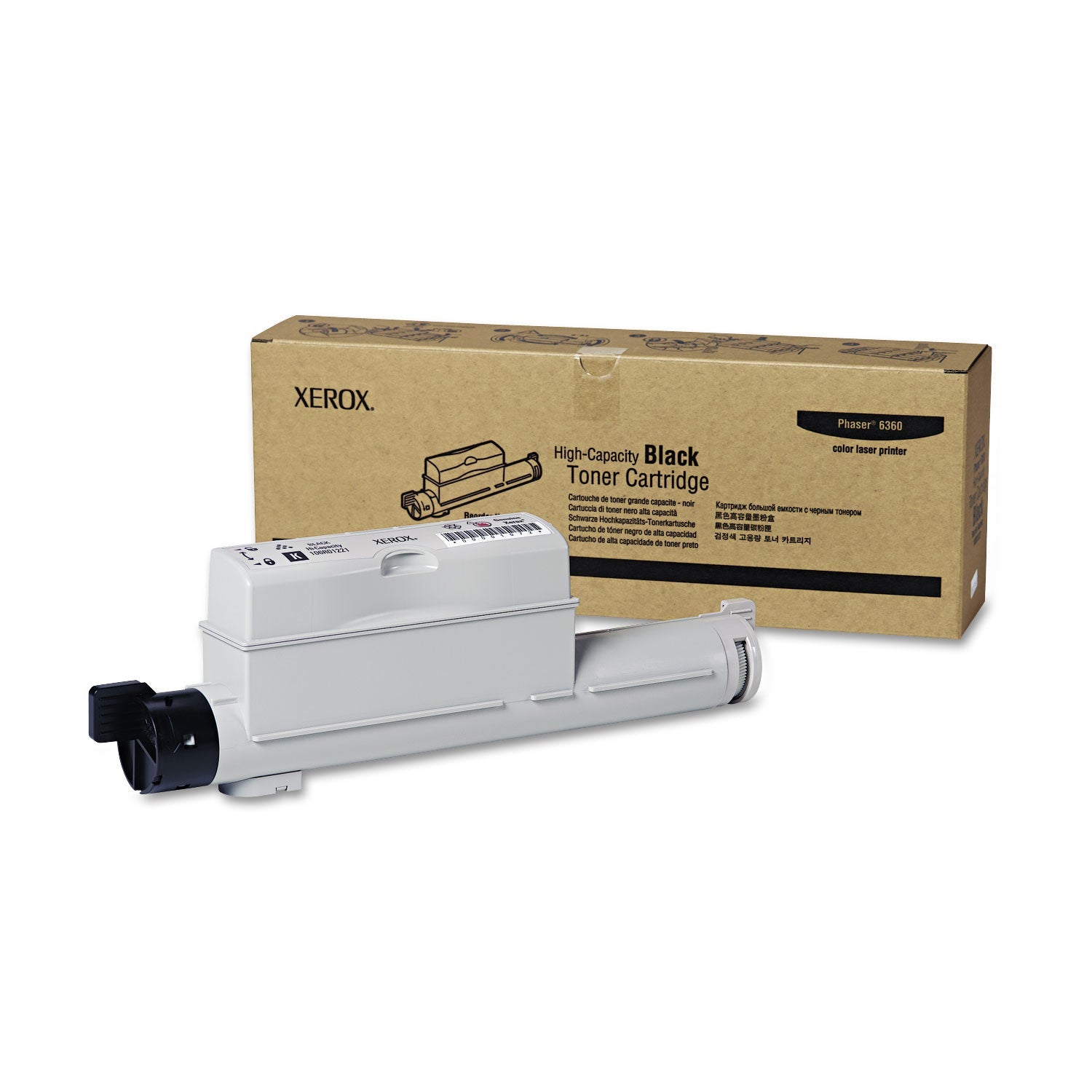 Xerox® 106r01221 High-Yield Toner, 18,000 Page-Yield, Black