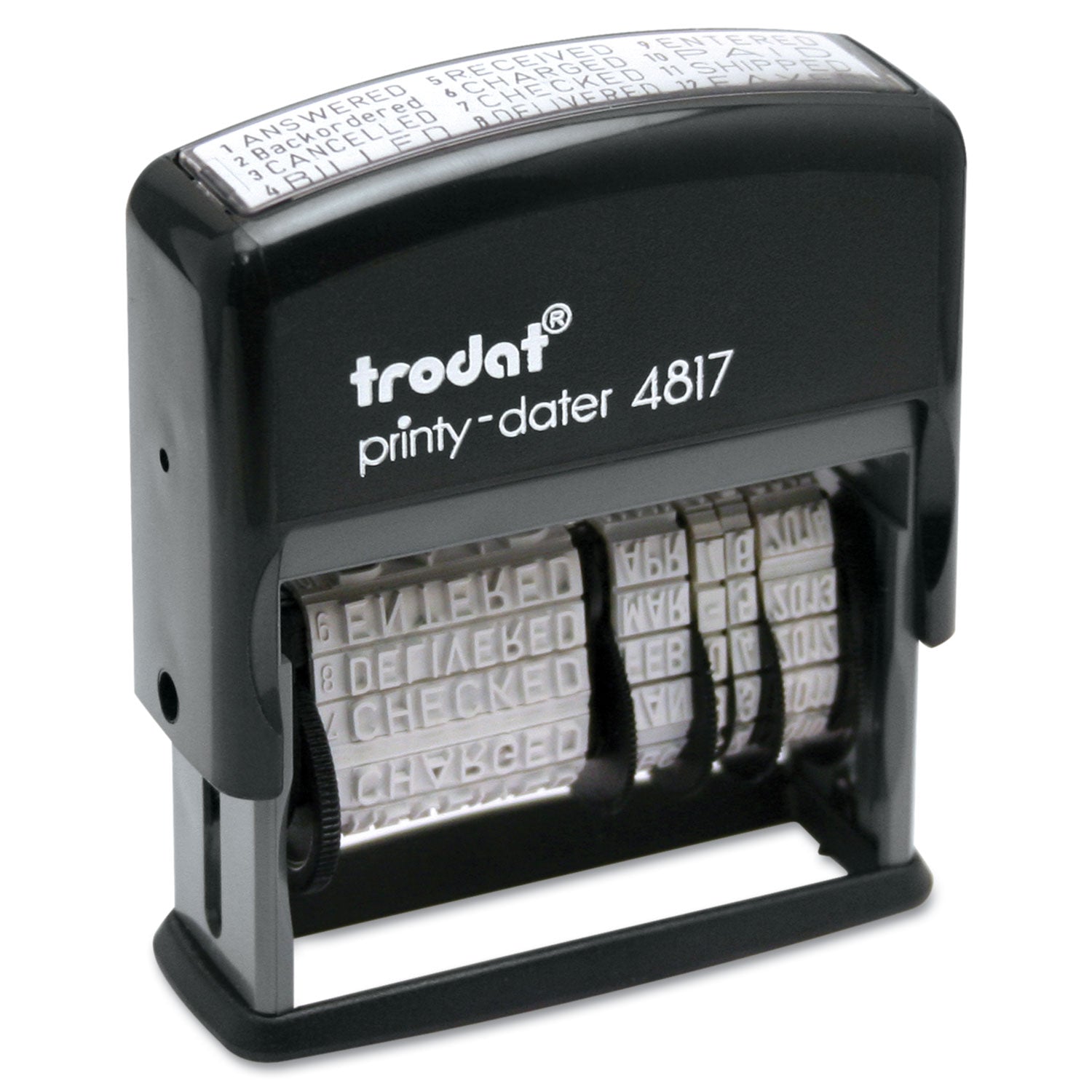 12-Message Date Stamp | Economy, Black, Trodat®