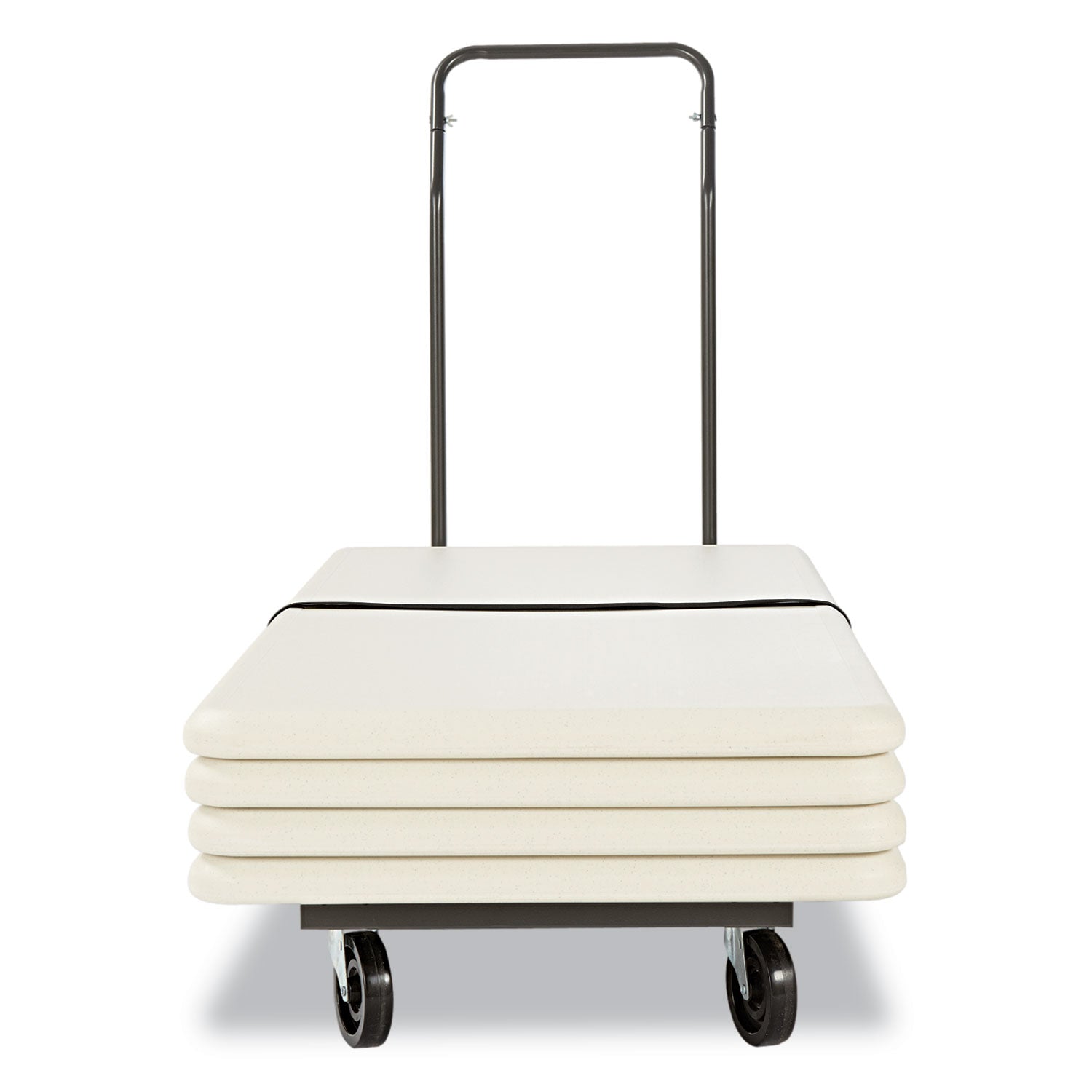 Alera® Chair/Table Cart, Metal, 600 lb Capacity, 20.86" x 50.78" to 72.04" x 43.3", Black