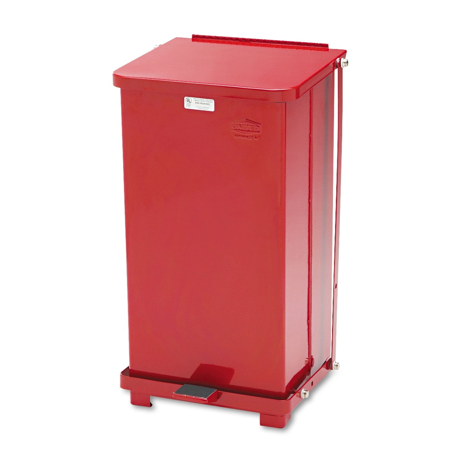 Defenders Steel Step Can | 6.5 gal, Red