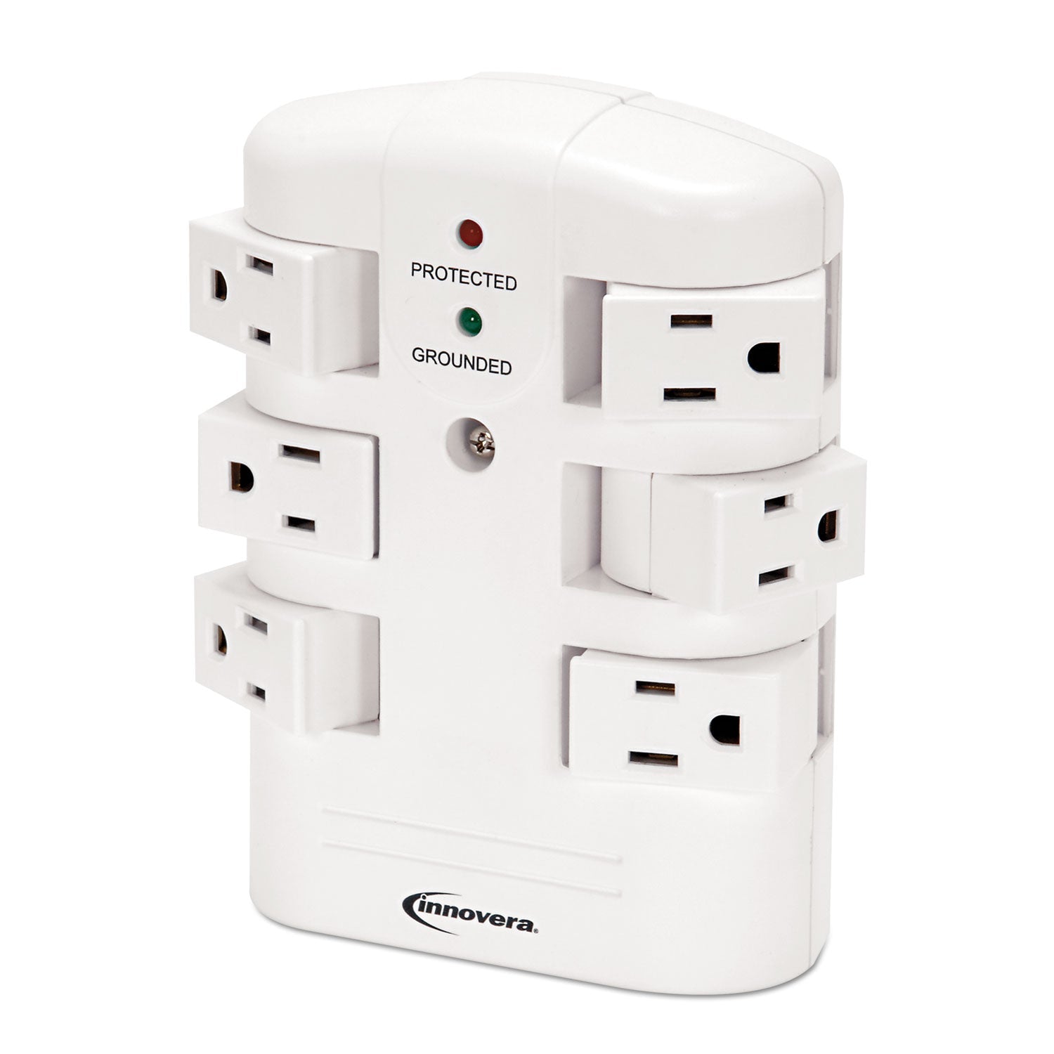 Innovera Wall Mount Surge Protector | 6 Outlets
