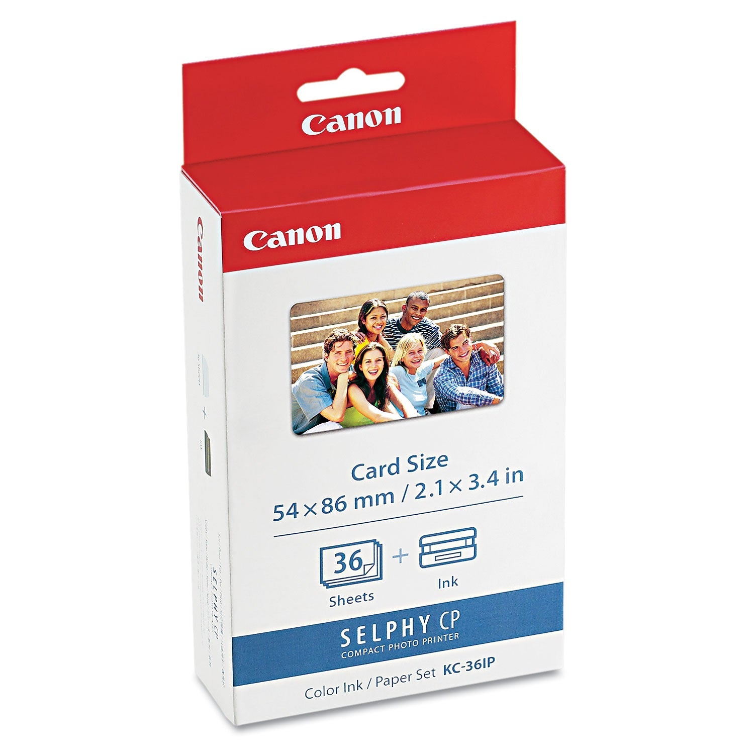 Canon® 7739a001 (kc-36ip) Ink/paper Combo, Black/tri-Color