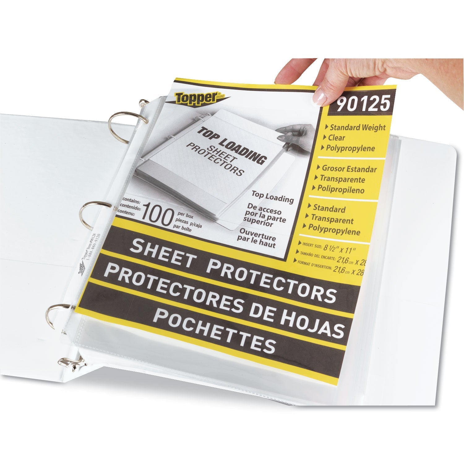 C-Line® Top-Load Polypropylene Sheet Protectors, Standard, Letter, Clear, 2", 100/box