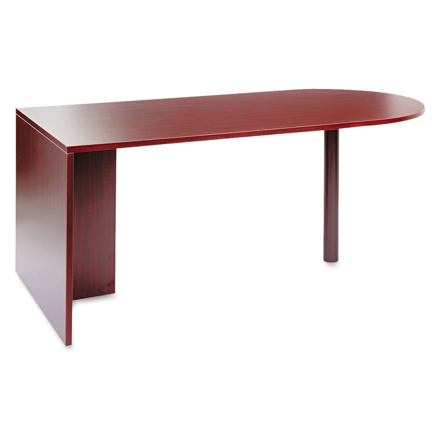 Alera Valencia Series D-Top Desk | Mahogany
