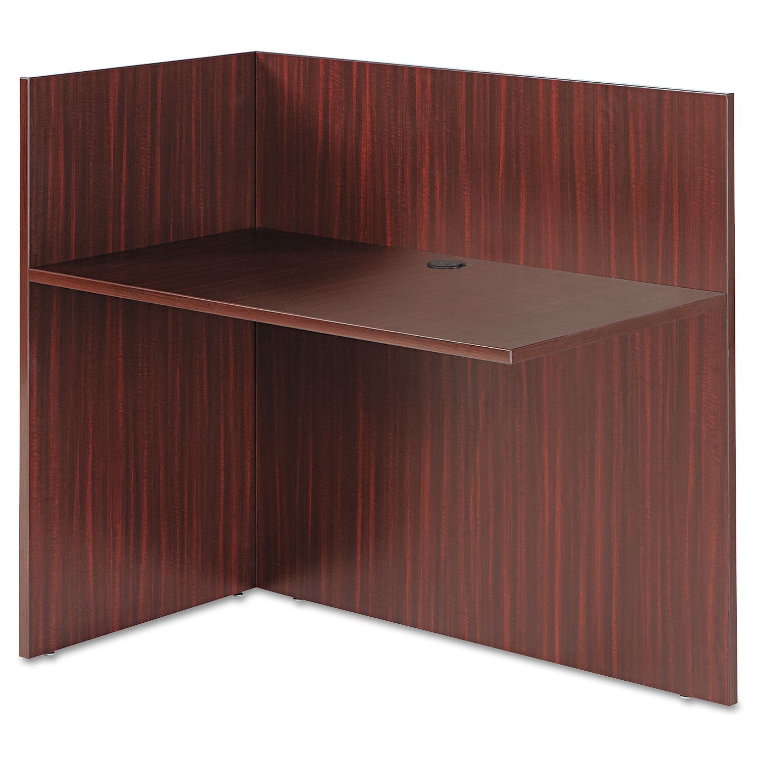 Alera® Alera Valencia Reversible Reception Return, 44.13w x 23.63d x 41.5h, Mahogany