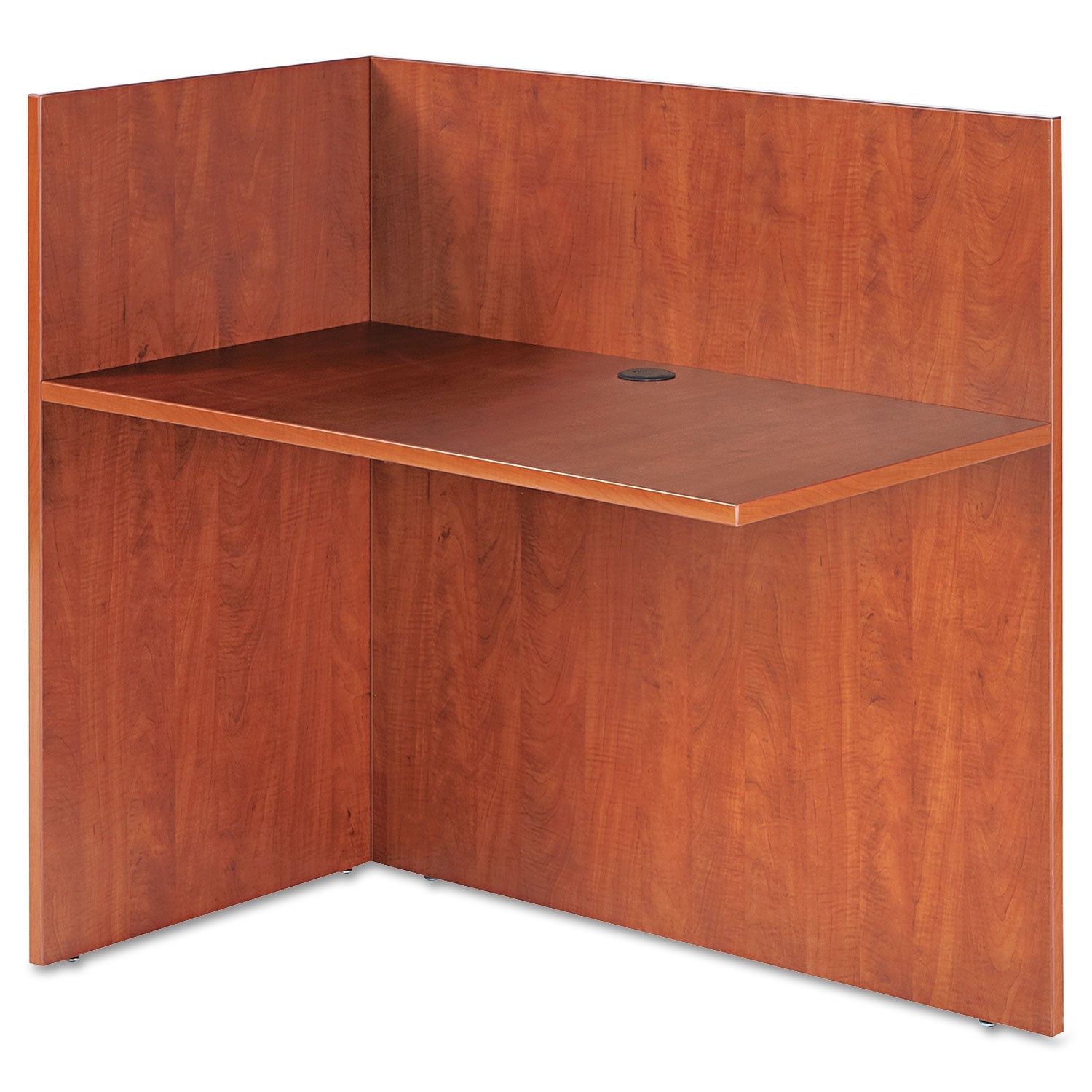 Alera® Alera Valencia Reversible Reception Return, 44.13w x 23.63d x 41.5h, Medium Cherry
