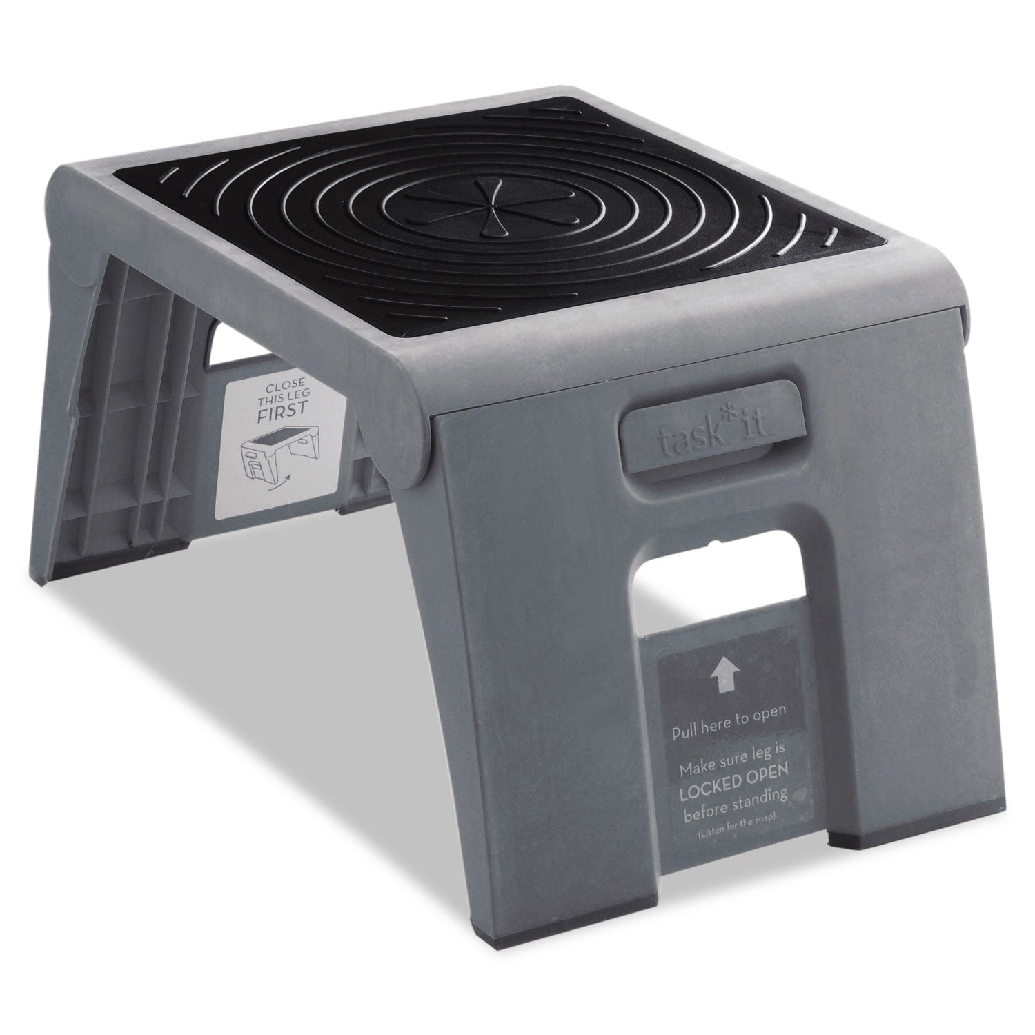 Folding Step Stool | 1-Step, 300 lb Capacity