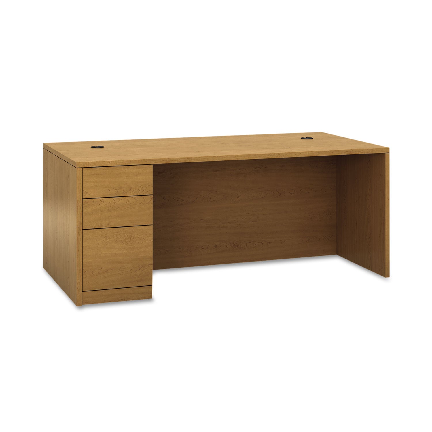 HON® 10500 Series "l" Workstation Left Pedestal Desk With Full-Height Pedestal, 72" X 36" X 29.5", Harvest