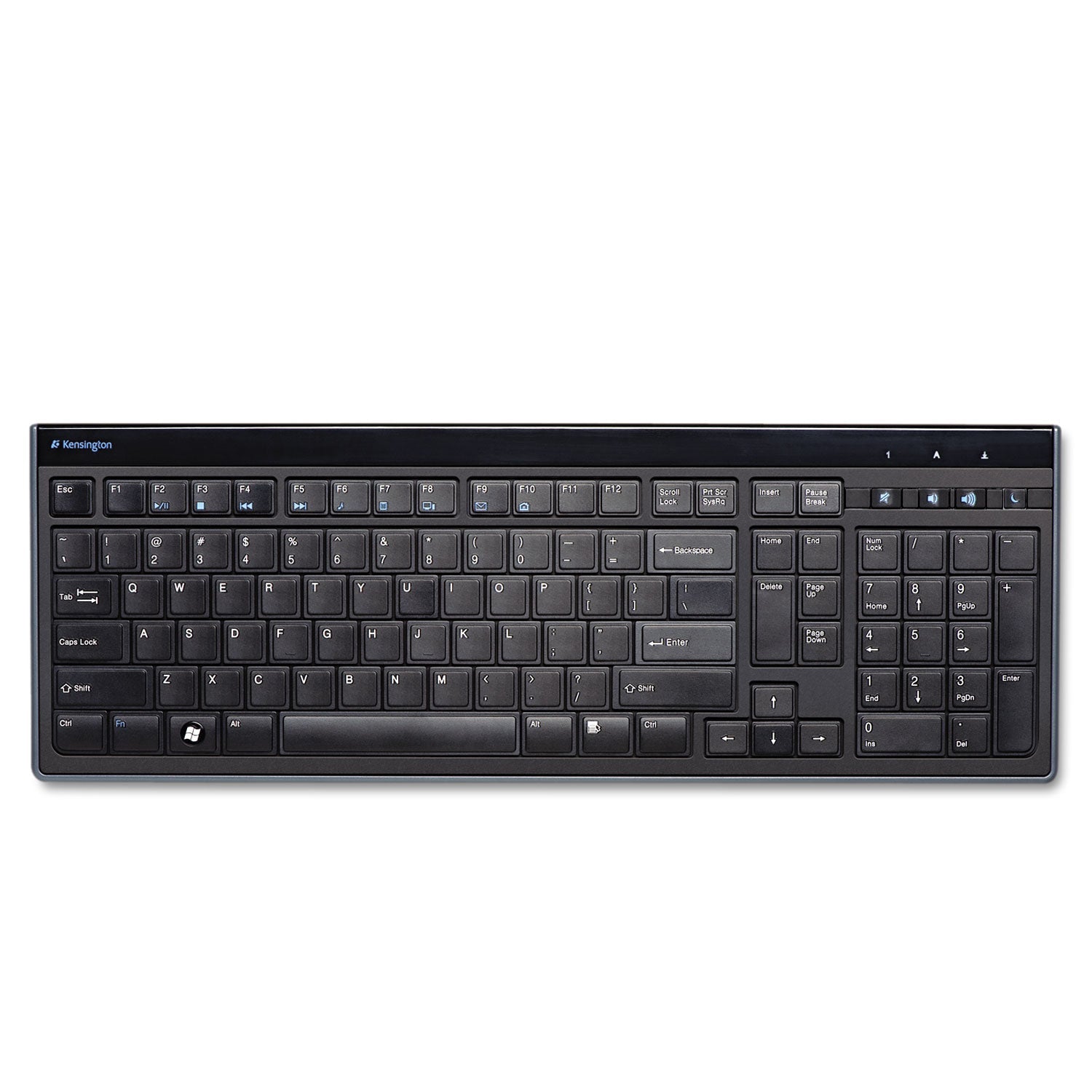Slim Type Standard Keyboard | 104 Keys, Black
