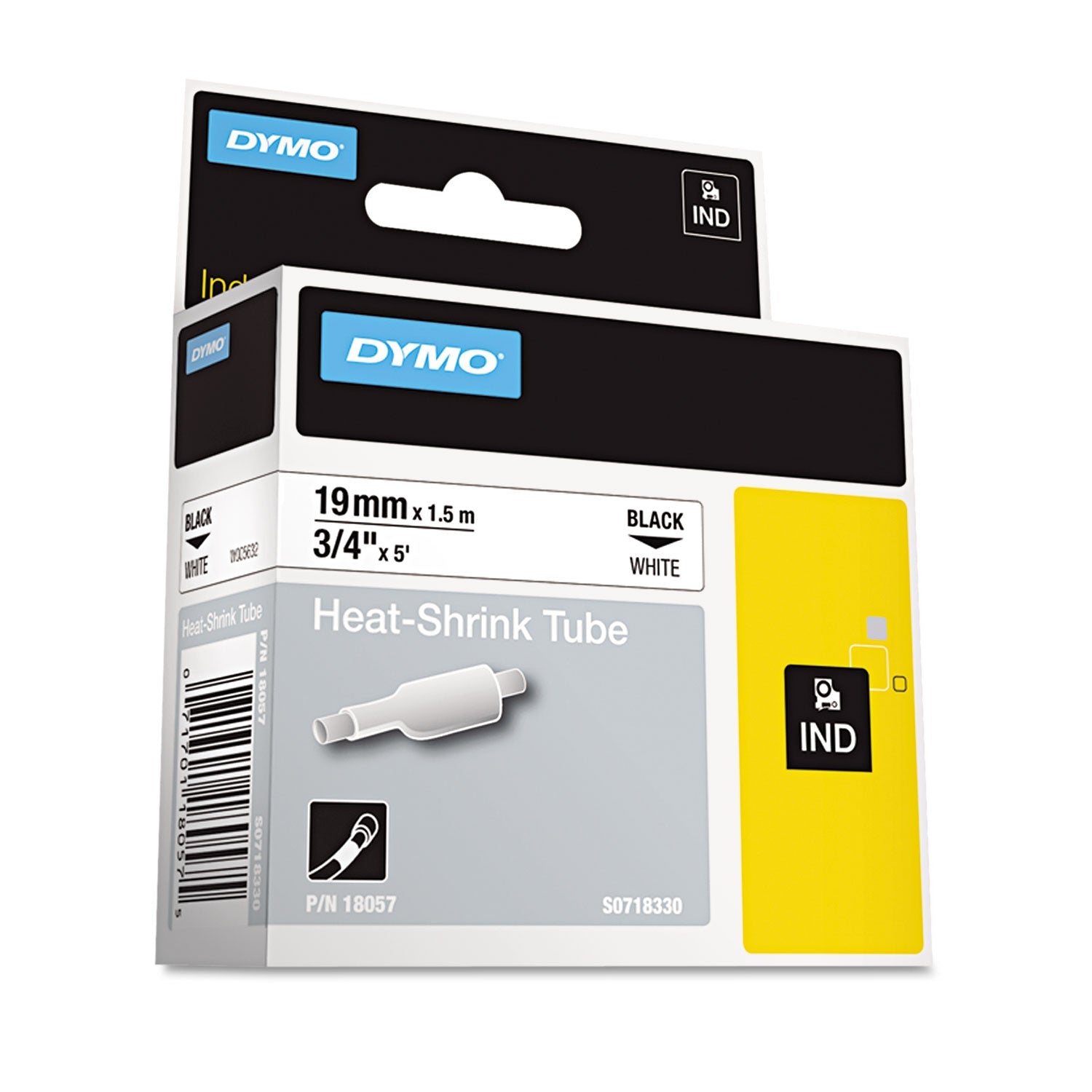 Rhino Heat Shrink Tubes | DYMO® | 0.75" White