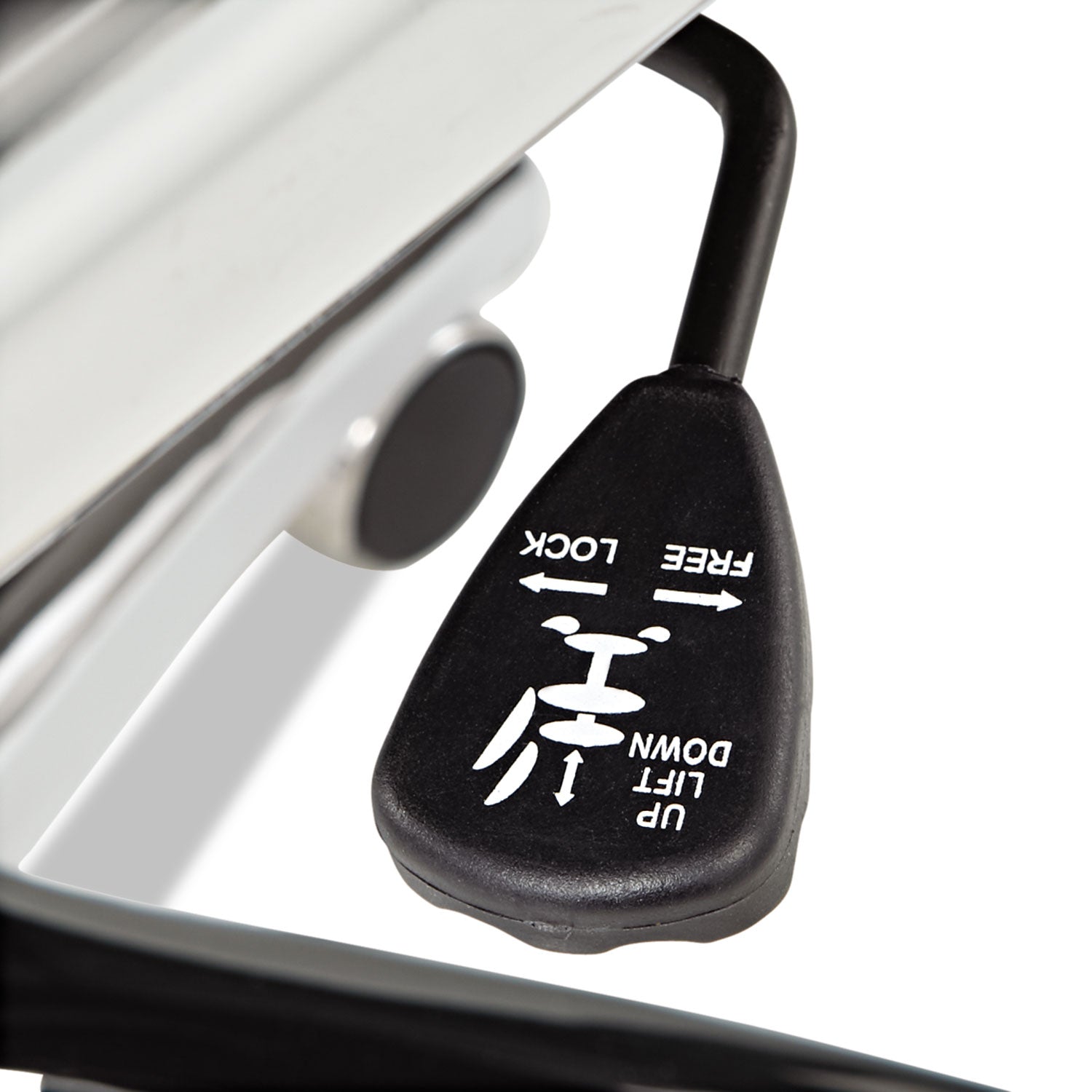 Alera® Alera Neratoli Mid-Back Slim Profile Chair, Faux Leather, Up To 275 Lb, 18.3" To 21.85" Seat Height, White Seat/back, Chrome