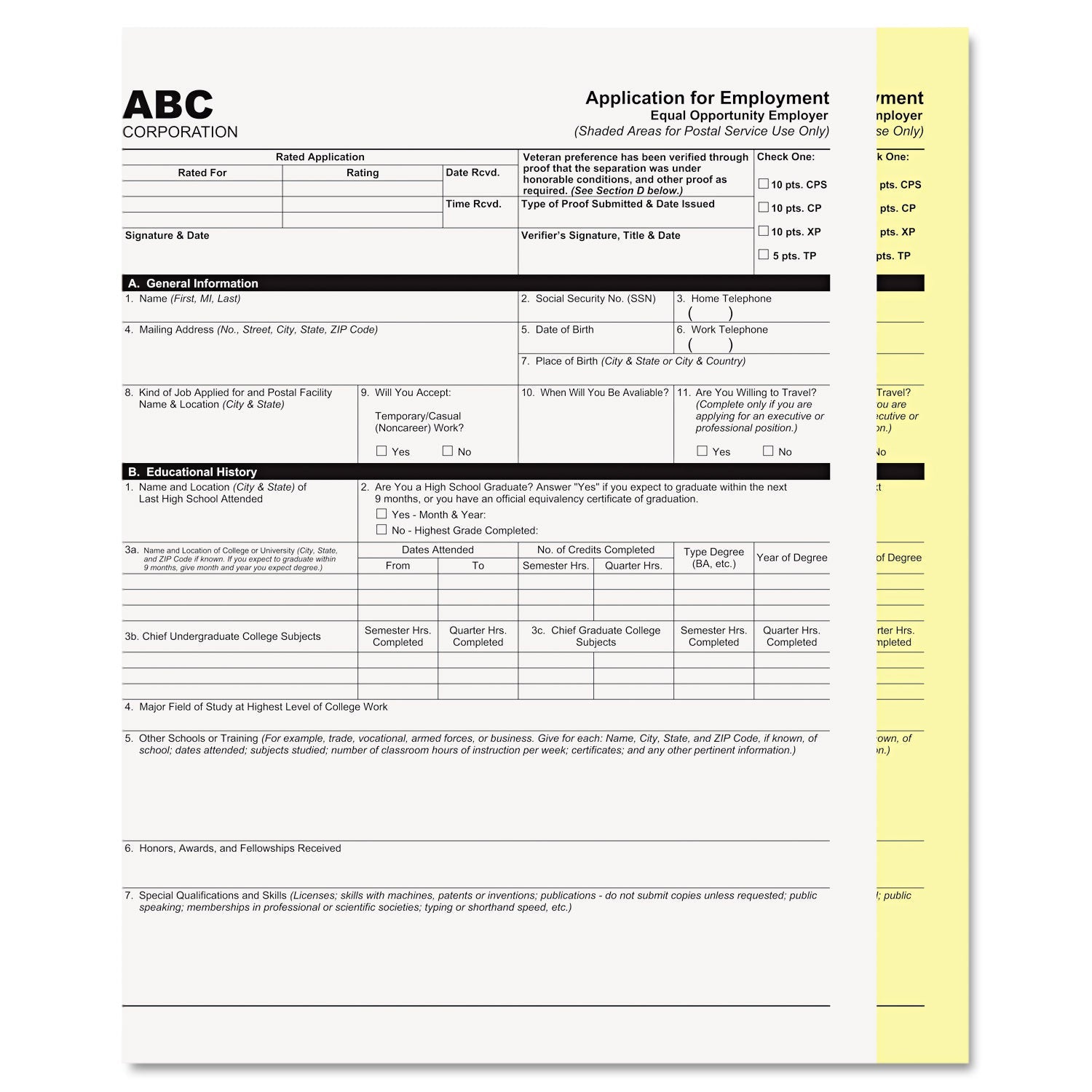 Iconex™ Digital Carbonless Paper, 2-Part, 8.5 x 11, White/Canary, 1,250/Carton