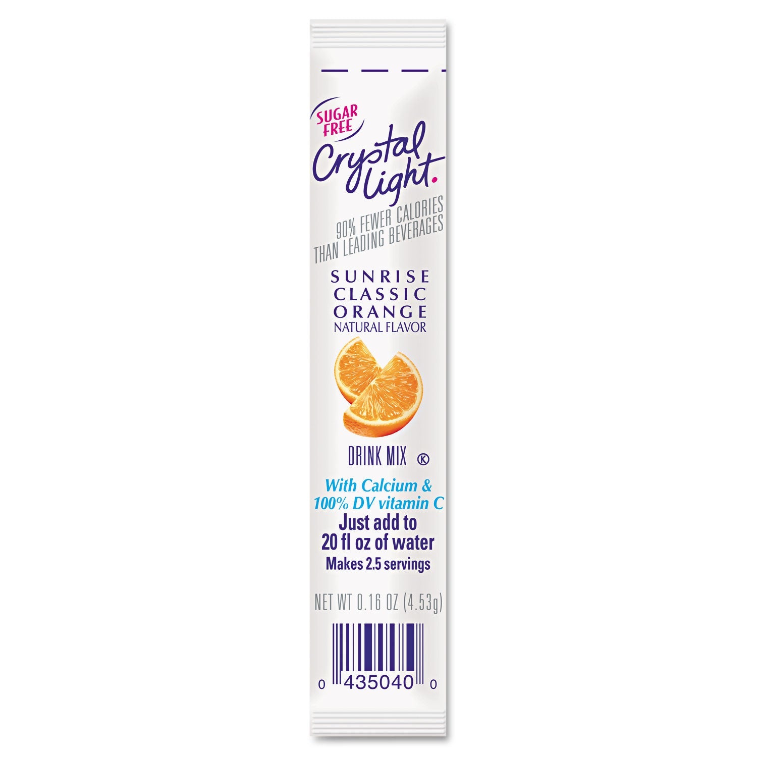 Crystal Light® On the Go, Sunrise Orange, 0.16 oz Packets, 30/Box