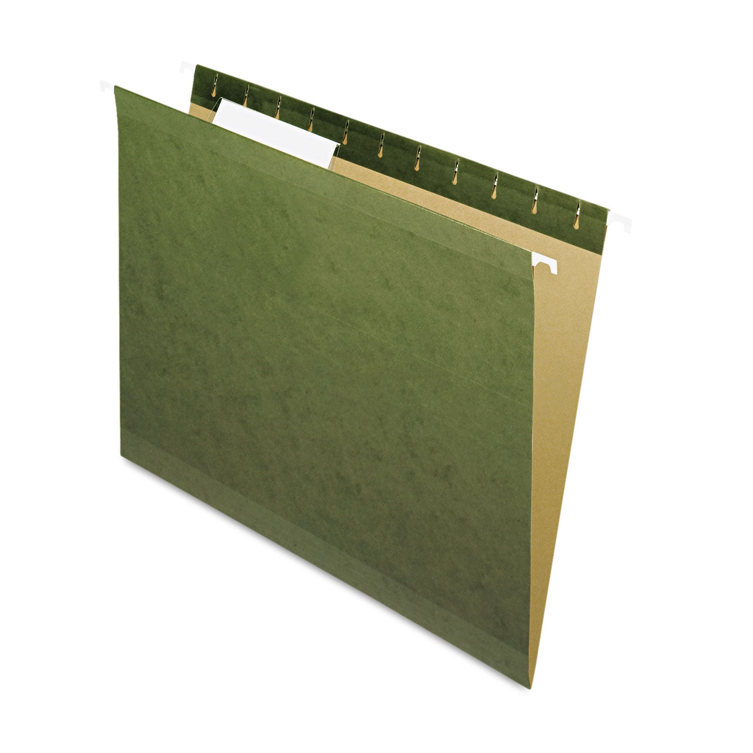 Reinforced Hanging File Folders | Green, 25/Box