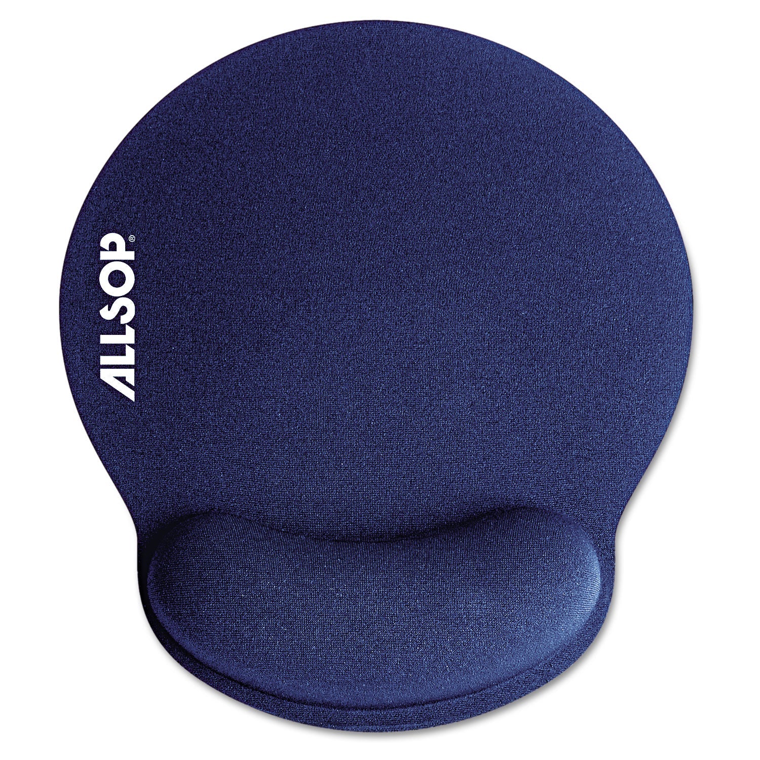 Allsop® MousePad Pro Memory Foam Mouse Pad with Wrist Rest, 9 x 10, Blue