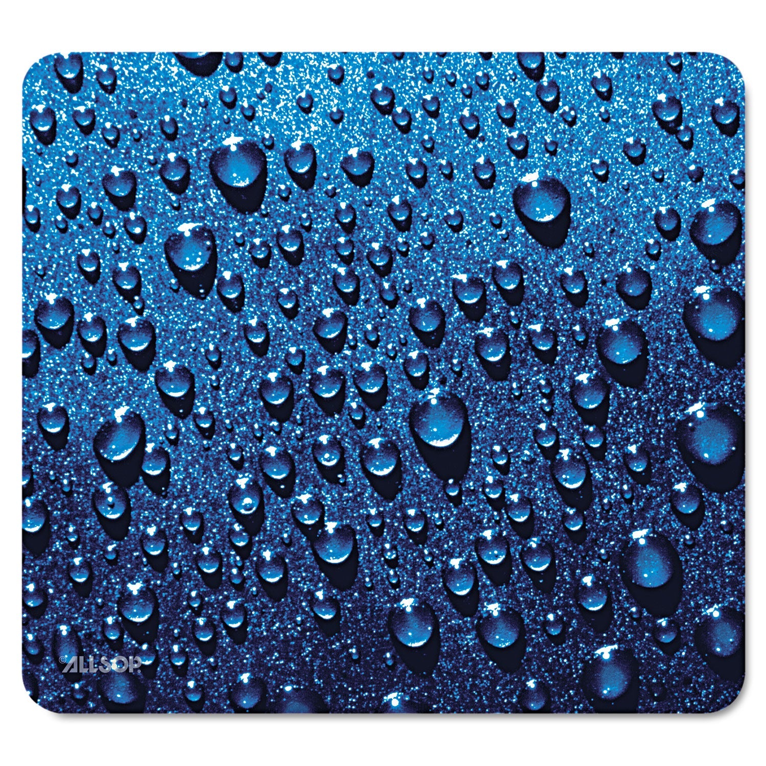 Allsop® Naturesmart Mouse Pad, 8.5 x 8, Raindrops Design