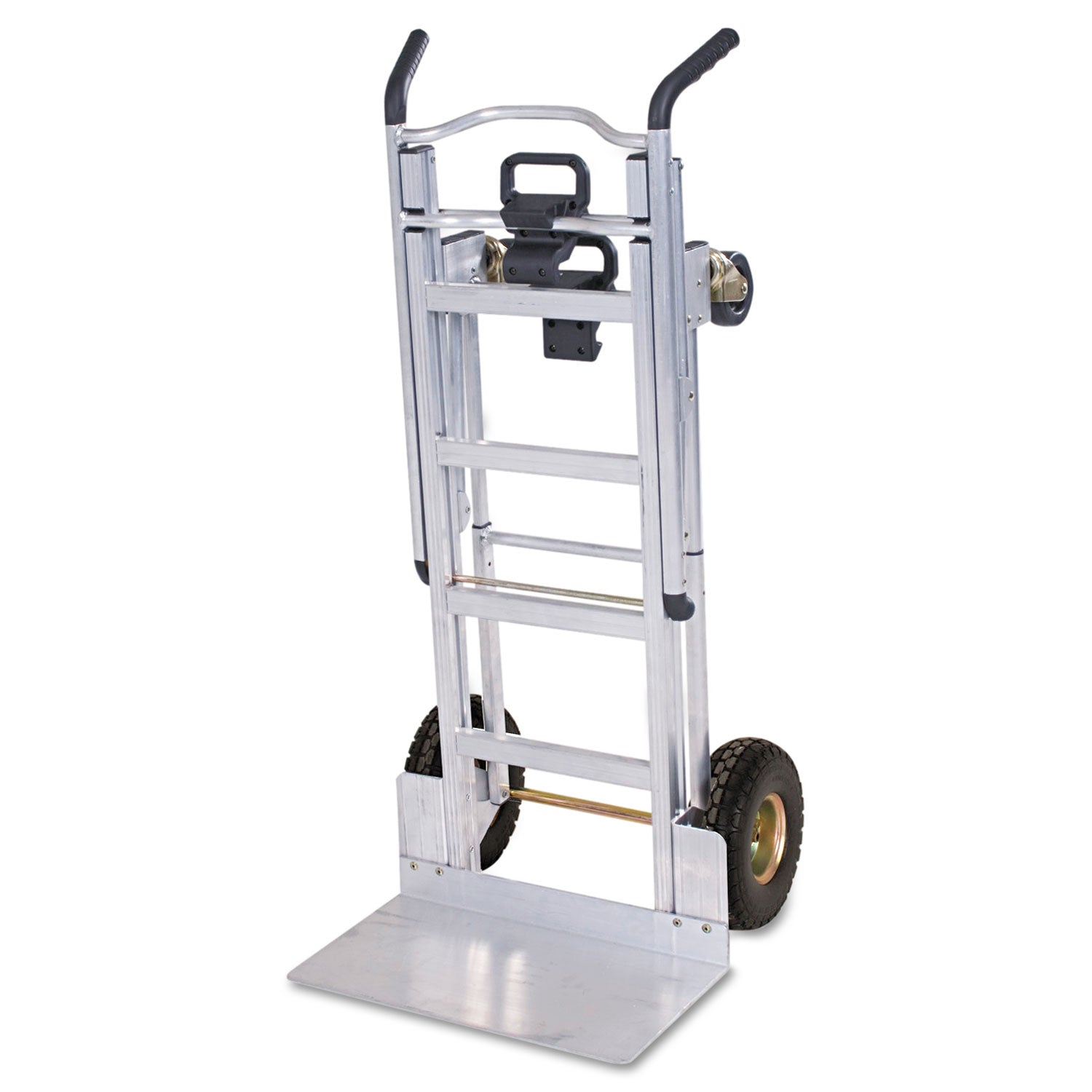 Cosco® 3-in-1 Convertible Hand Truck, 800 lb to 1,000 lb Capacity, 21.06 x 21.85 x 48.03, Aluminum