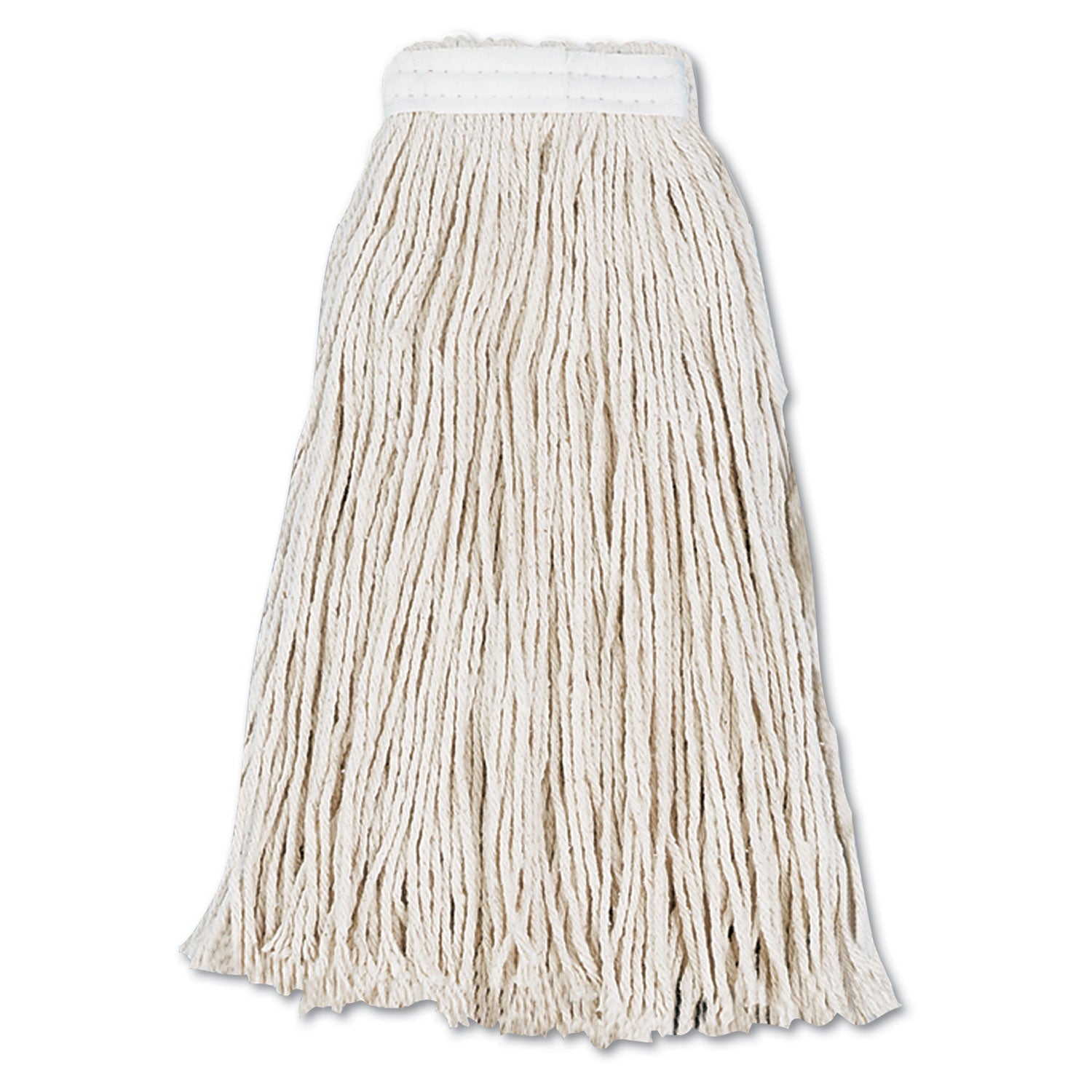 Boardwalk® Cut-End Wet Mop Head, Cotton, #16, White, 12/carton