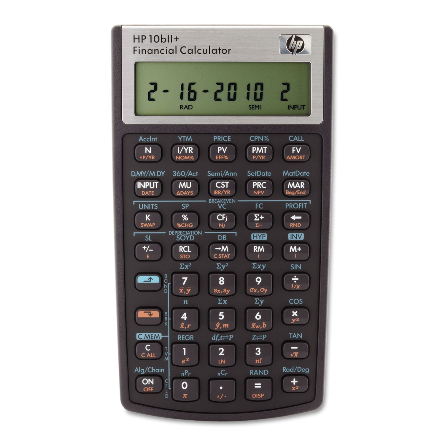 HP 10bii+ Financial Calculator, 12-Digit Lcd