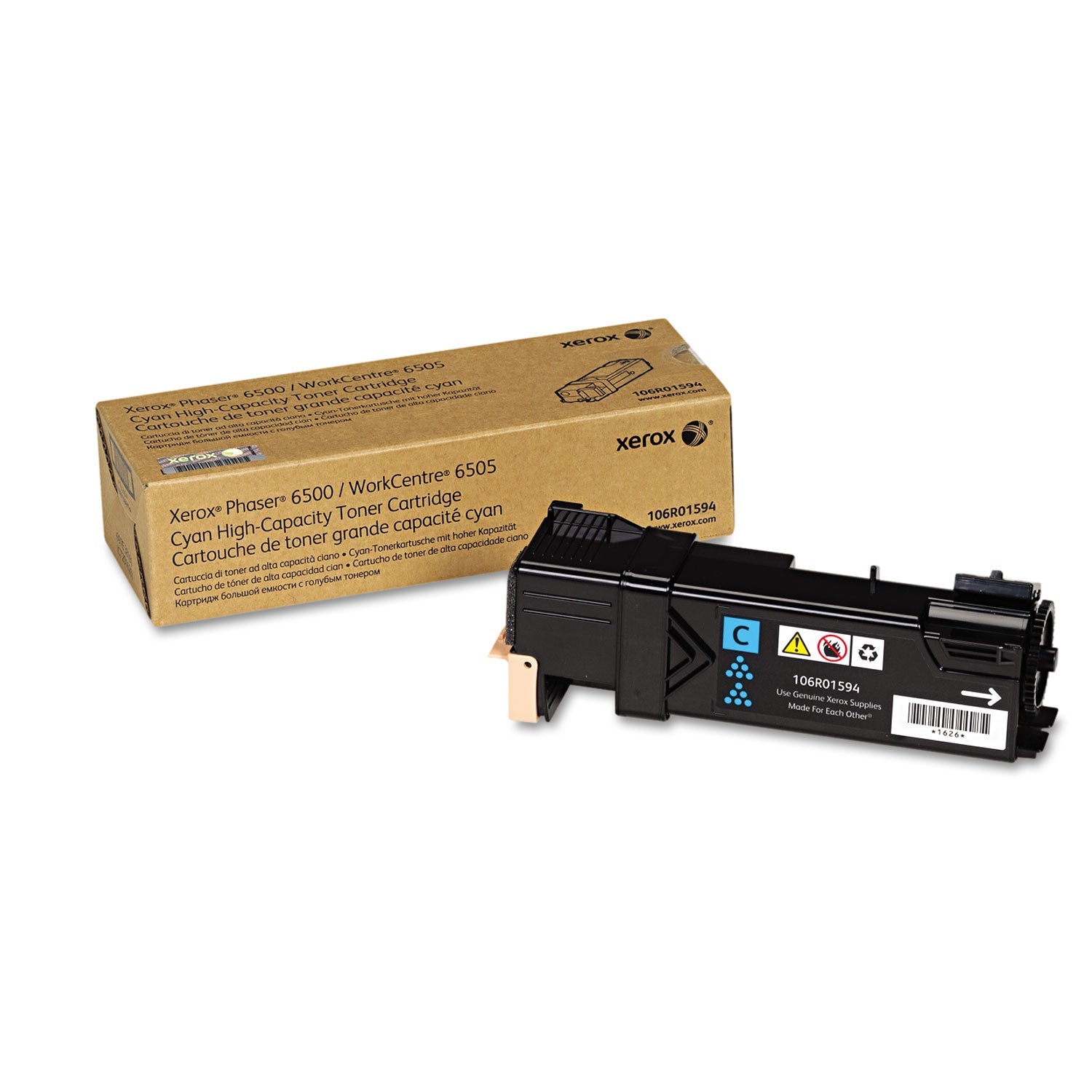 High-Yield Toner | 2,500 Pages | Cyan | Xerox®