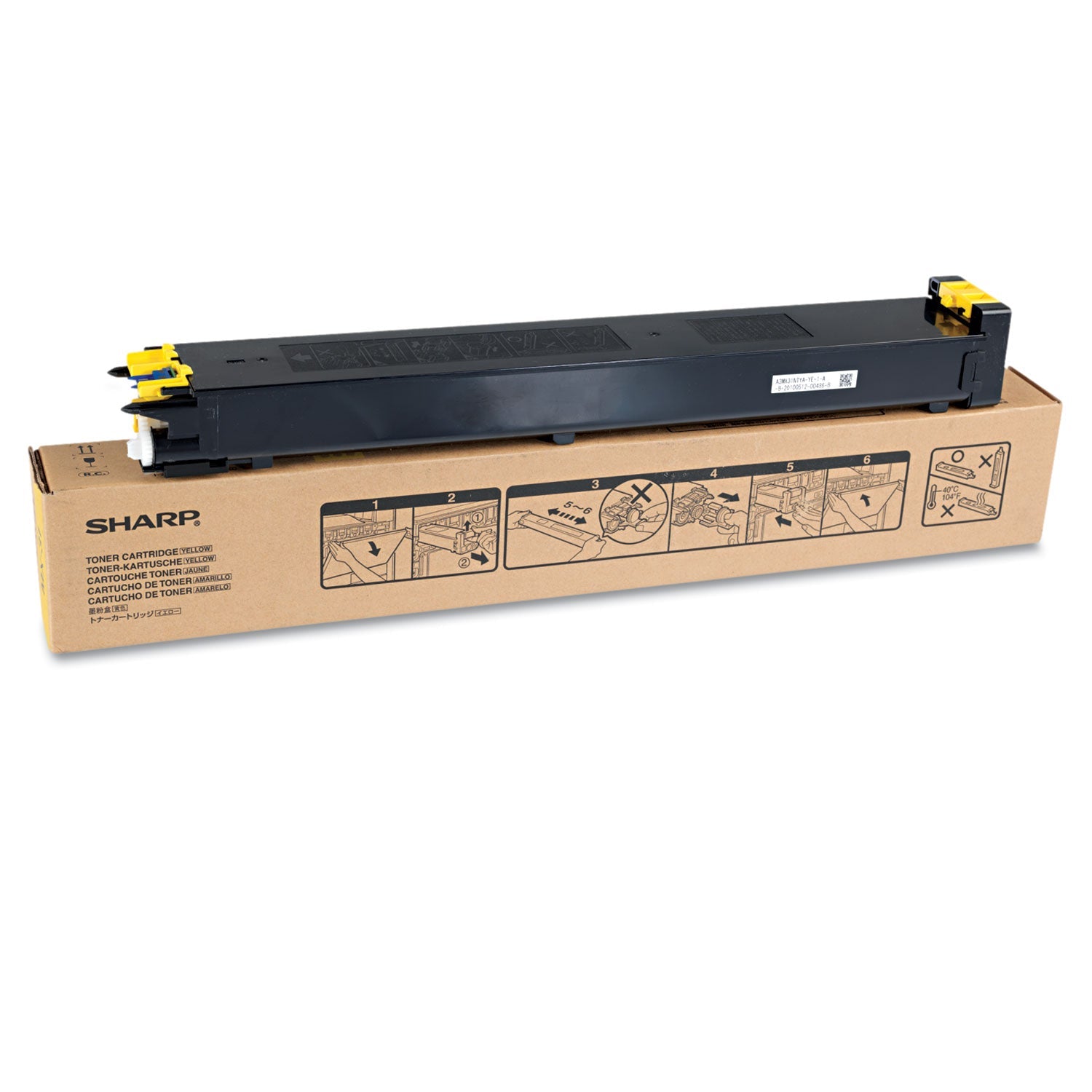 Sharp® Mx31ntya Toner, 15,000 Page-Yield, Yellow