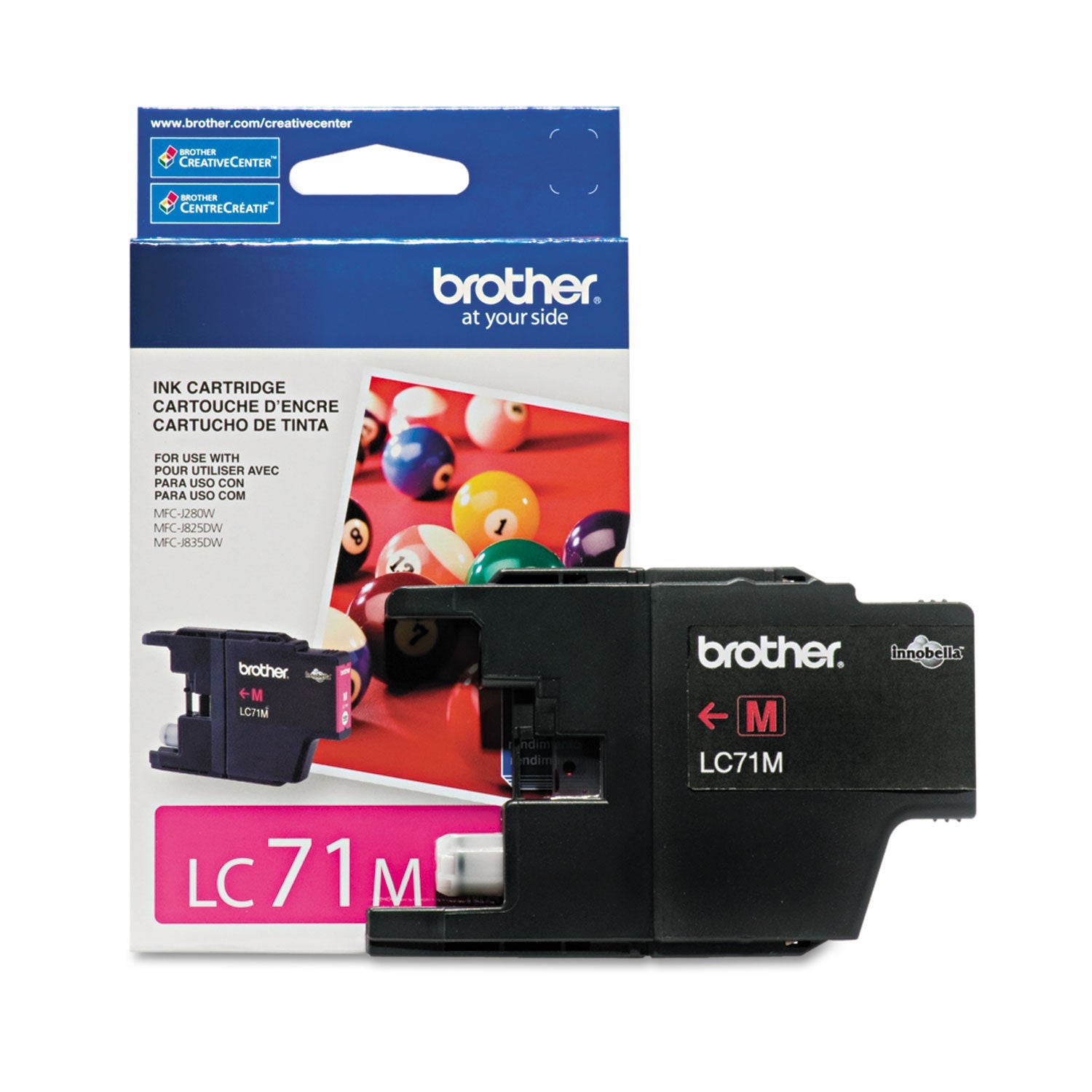 Brother Genuine Magenta Ink | LC71M, 300-Yield