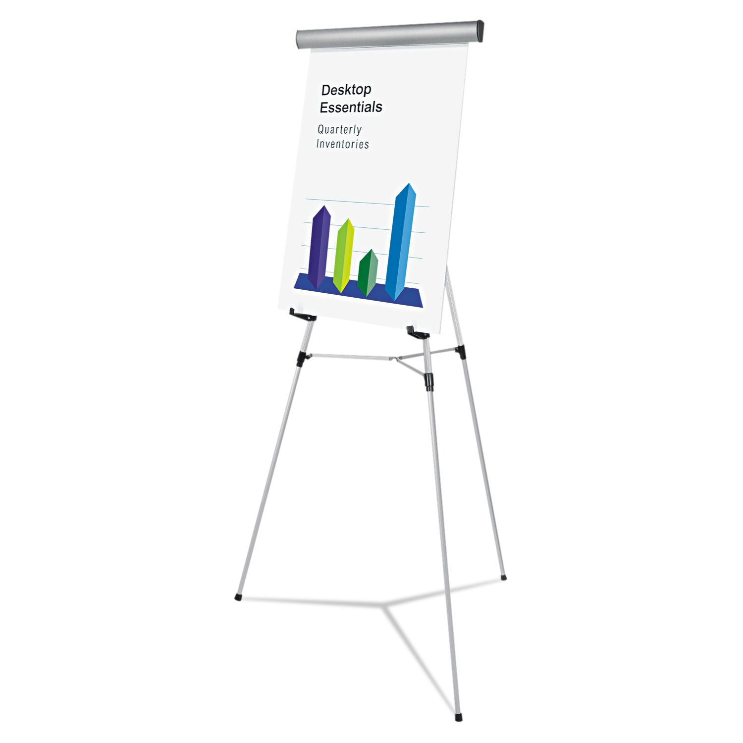 Heavy-Duty Adjustable Presentation Easel | Silver