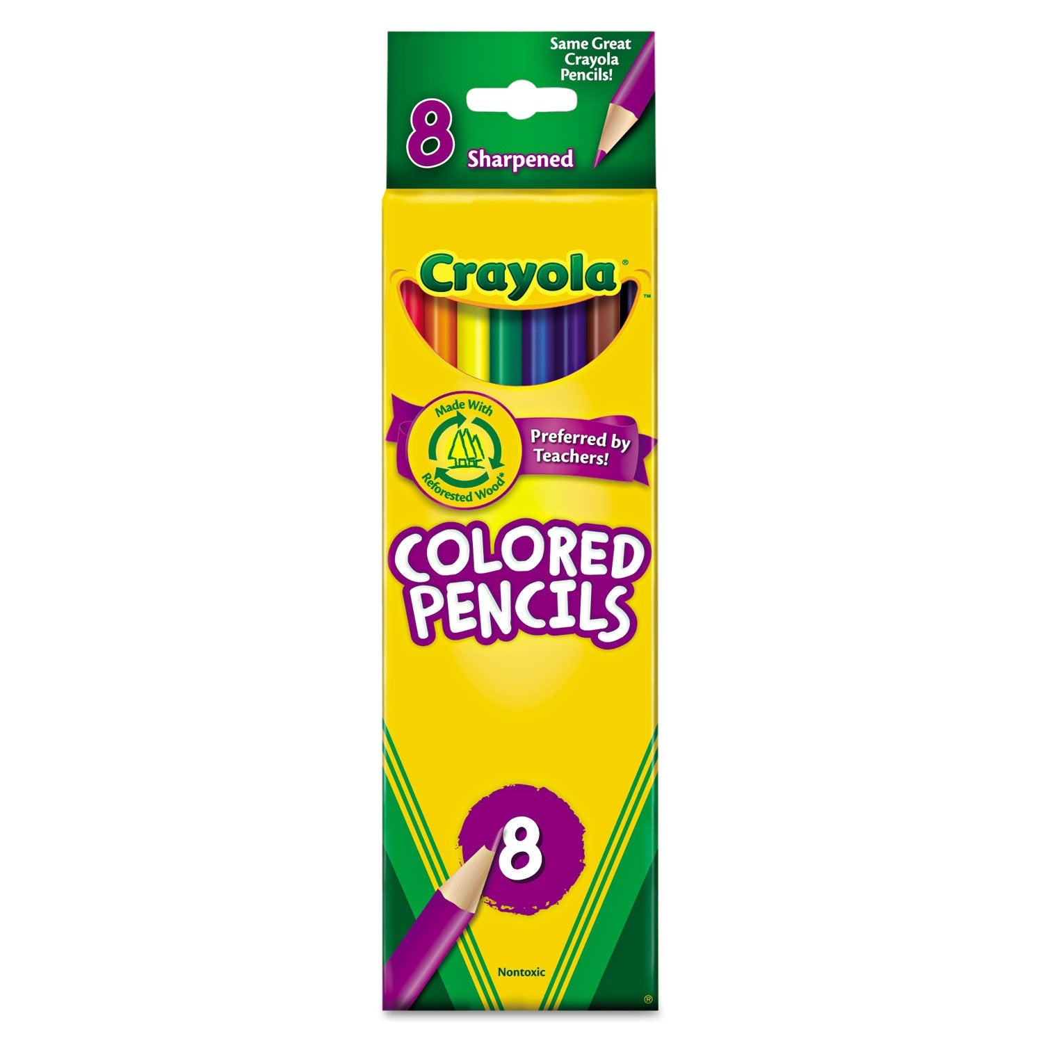 Long-Length Colored Pencil Set | 8-Pack