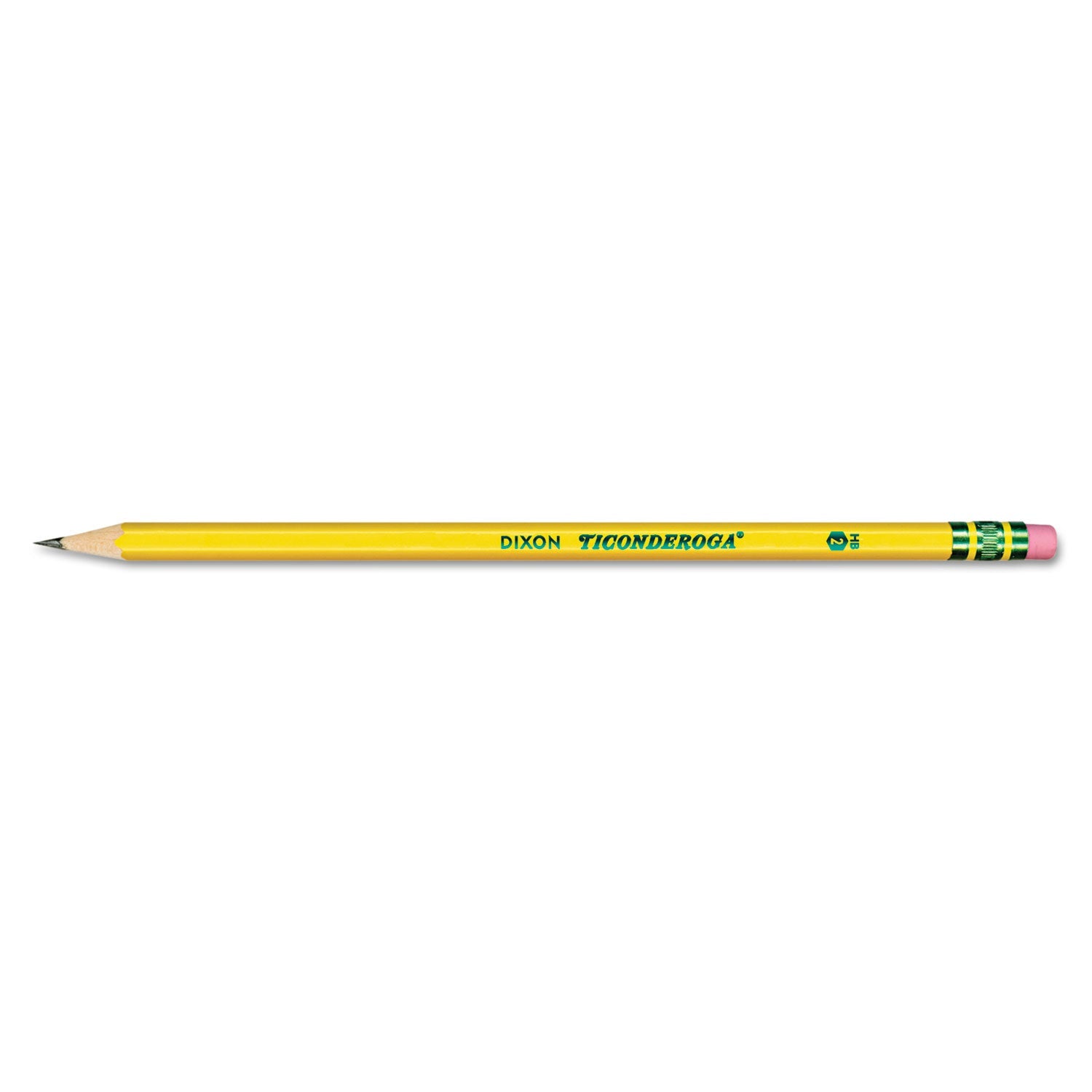 Ticonderoga® Pre-Sharpened Pencil, Hb (#2), Black Lead, Yellow Barrel, 30/pack