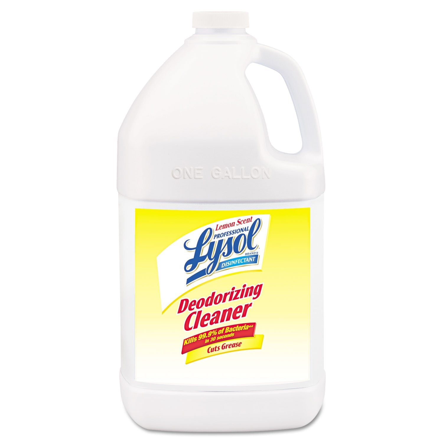 Professional LYSOL® Brand Disinfectant Deodorizing Cleaner Concentrate, 1 gal Bottle, Lemon Scent