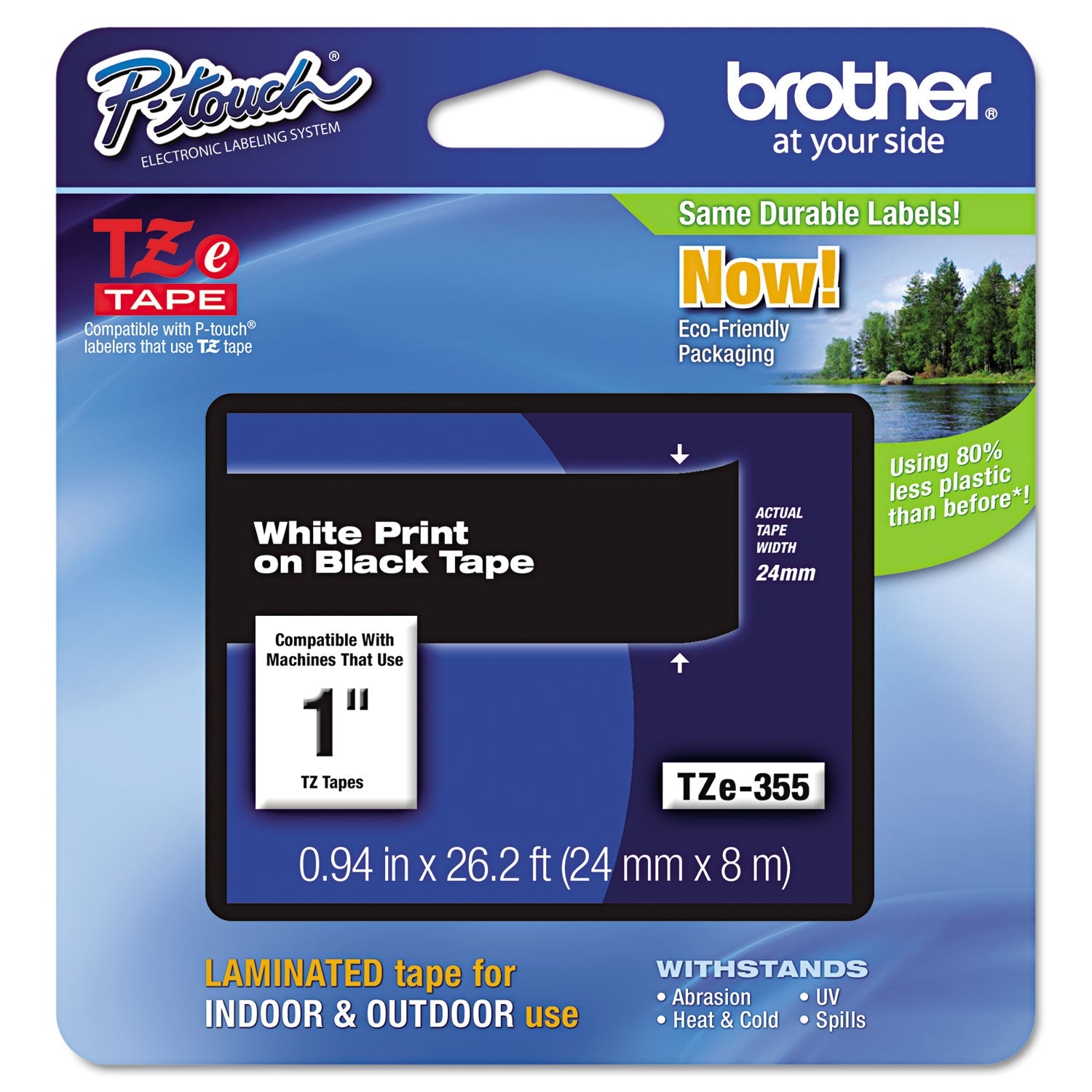 Brother P-Touch Tze Laminated Labeling Tape