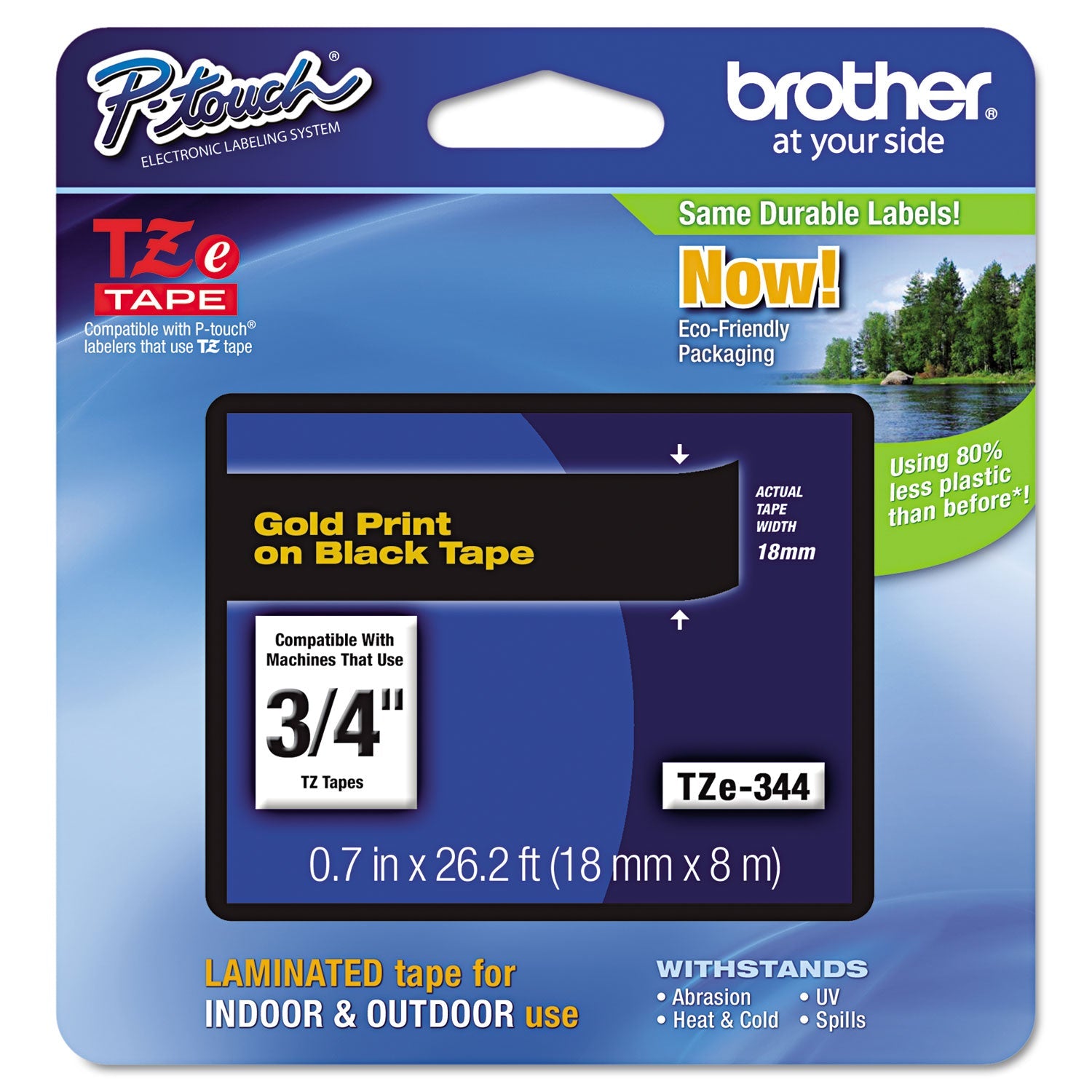 Brother P-Touch Tze Laminated Labeling Tape