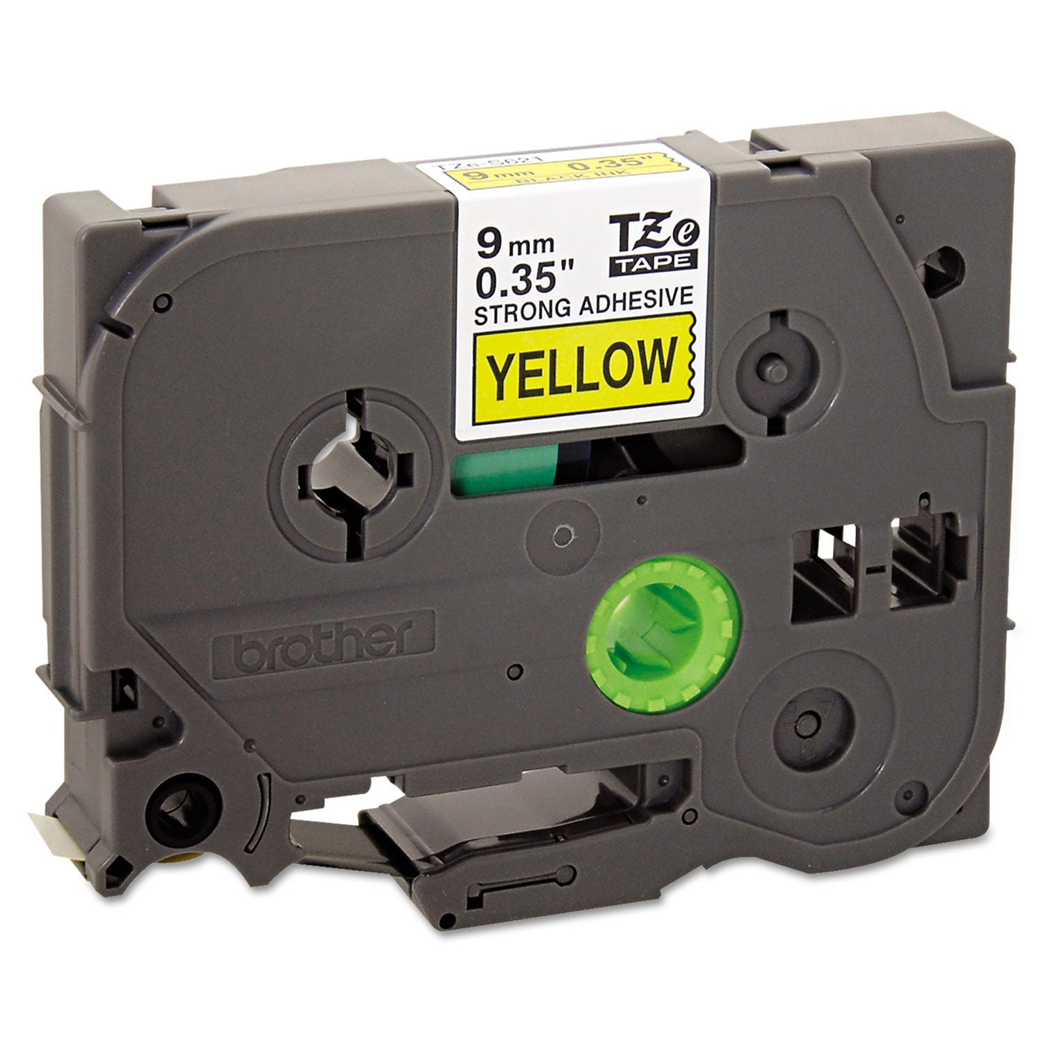 Extra-Strength Label Tape | 0.35" Black/Yellow