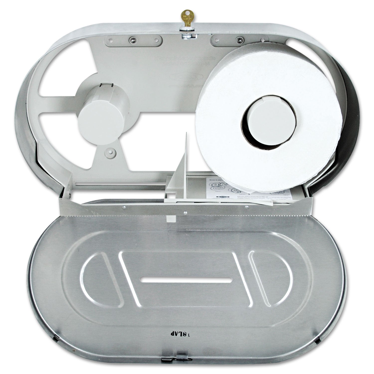 Toilet Tissue 2 Roll Dispenser | Jumbo, Steel