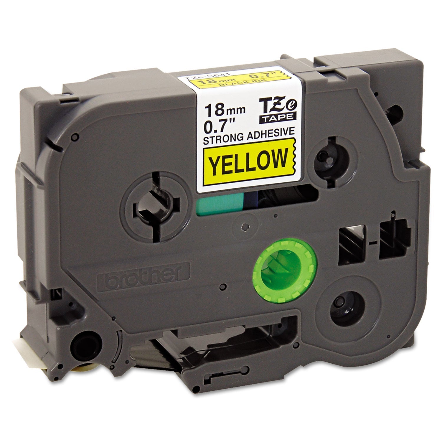 P-Touch Extra-Strength Label Tape | Black on Yellow