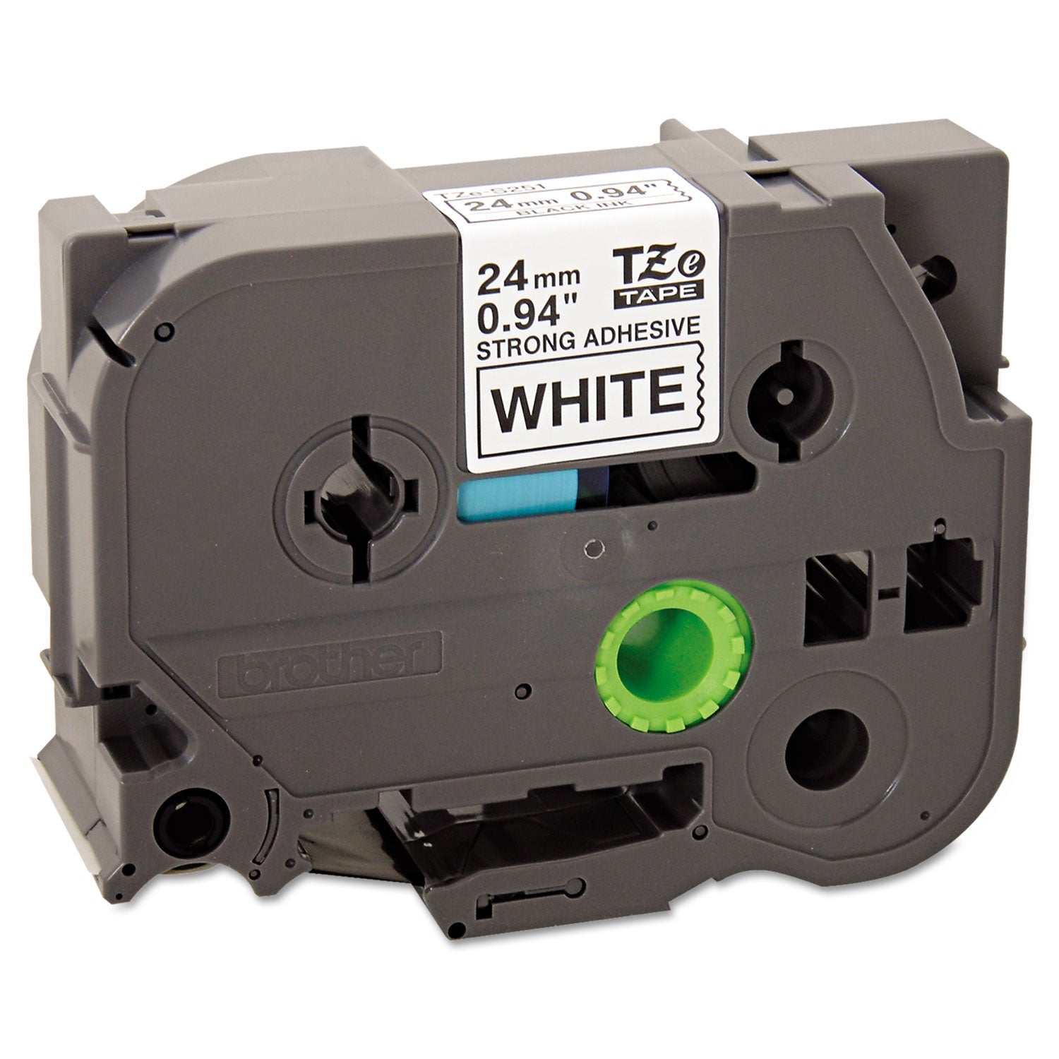 P-Touch Extra-Strength Label Tape | Black on White