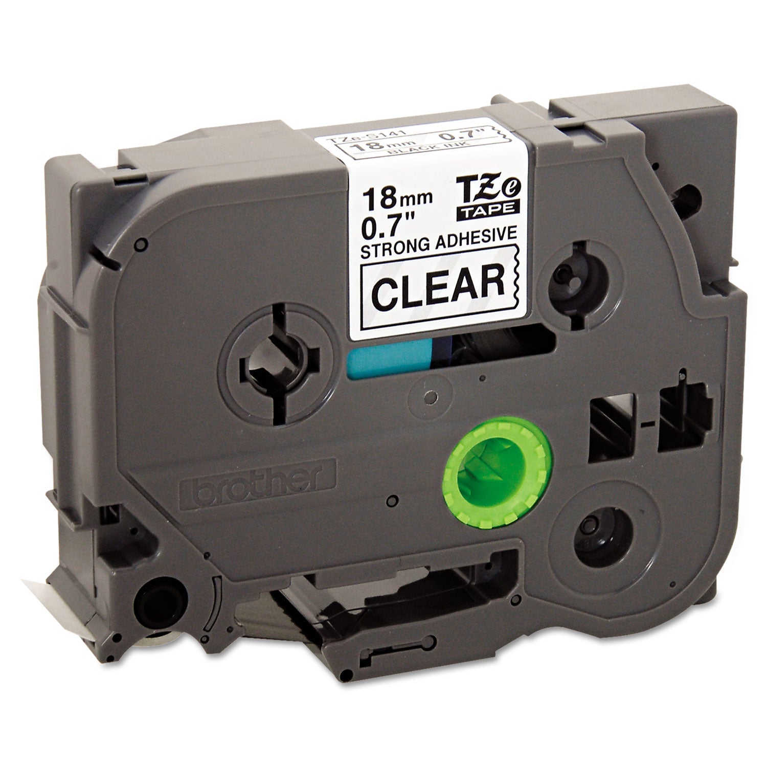 P-Touch Extra-Strength Label Tape | Black on Clear