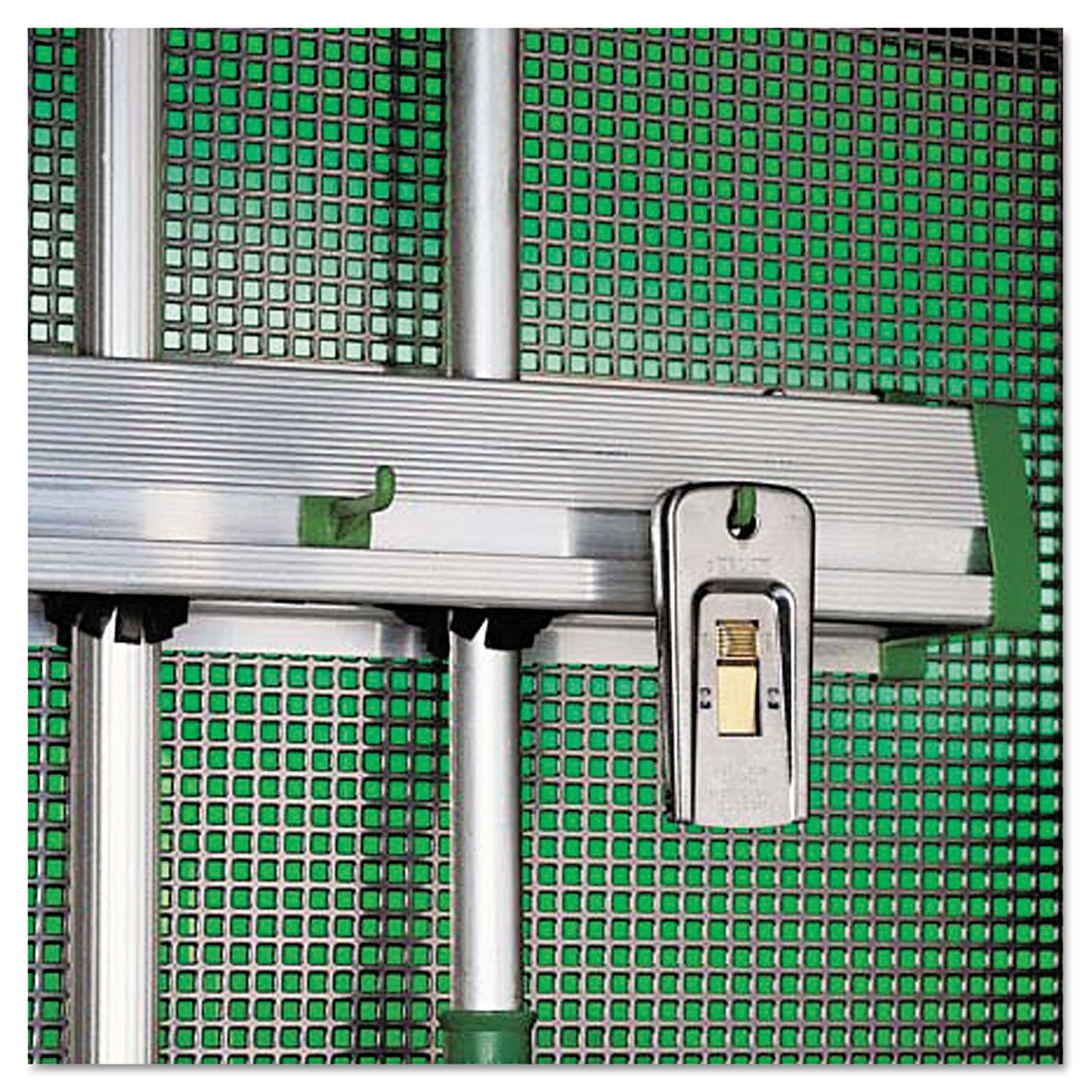 Unger® Hold Up Aluminum Tool Rack, 36w X 3.5d X 3.5h, Aluminum/green