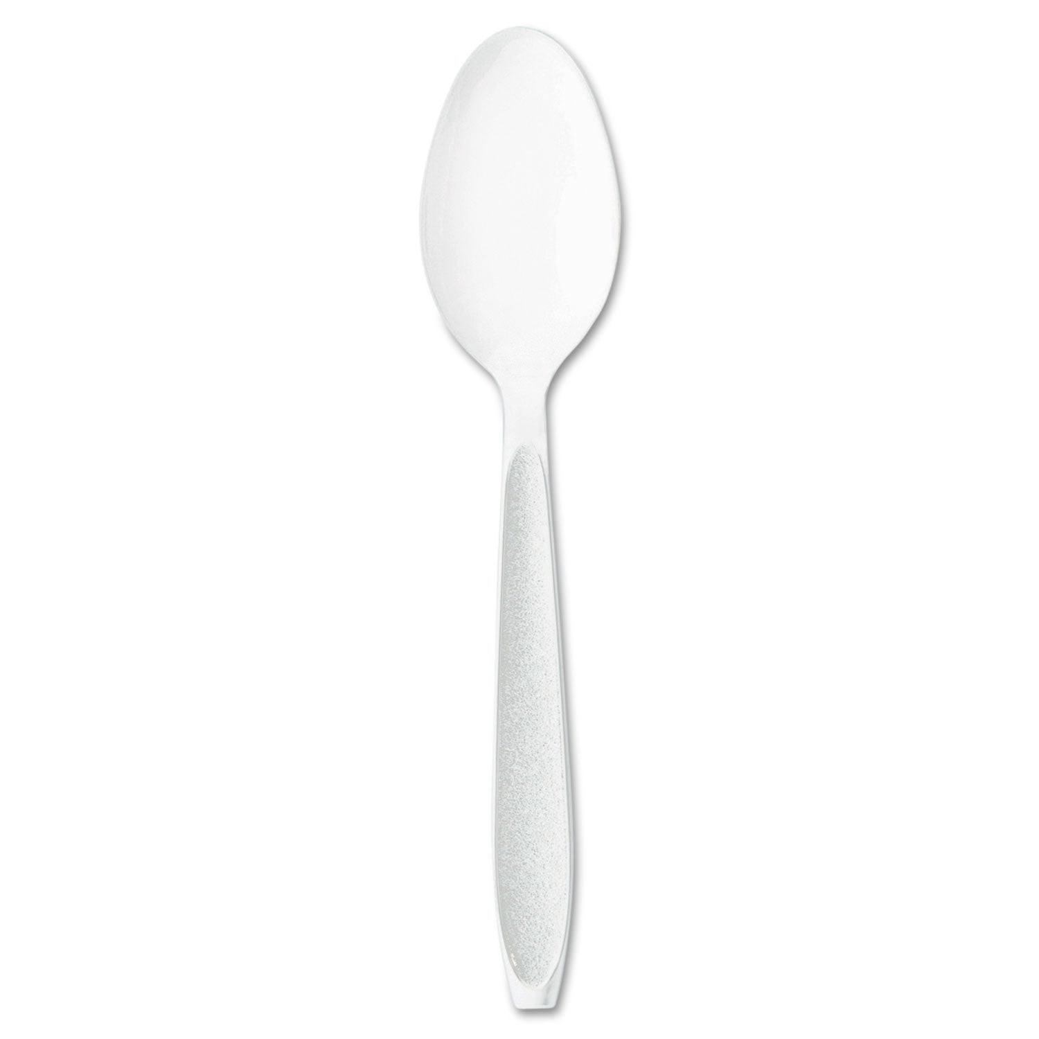 SOLO® Impress Heavyweight Full-Length Polystyrene Cutlery, Spoon, Plastic, White, 1,000/Carton