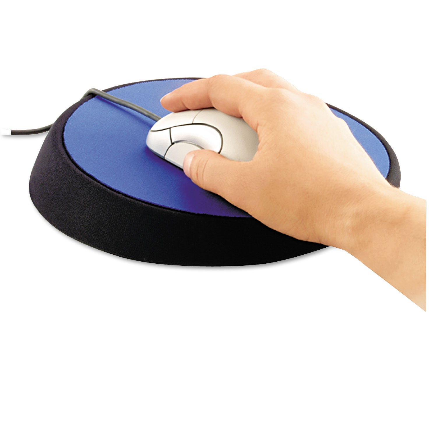Allsop® Wrist Aid Ergonomic Circular Mouse Pad, 9" Dia., Cobalt