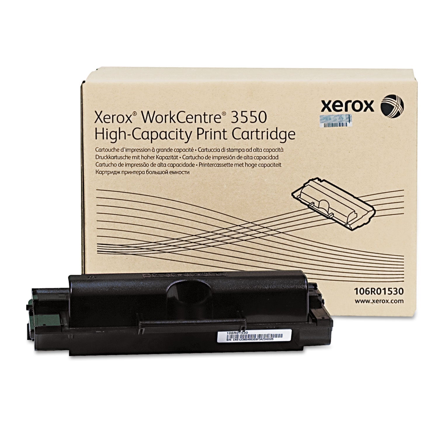 Xerox® 106r01530 High-Yield Toner, 11,000 Page-Yield, Black
