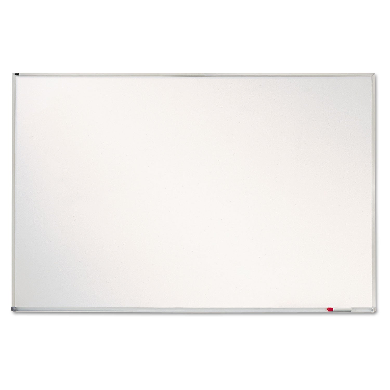 Quartet® Porcelain Magnetic Whiteboard, 72" x 48", White Surface, Satin Aluminum Frame