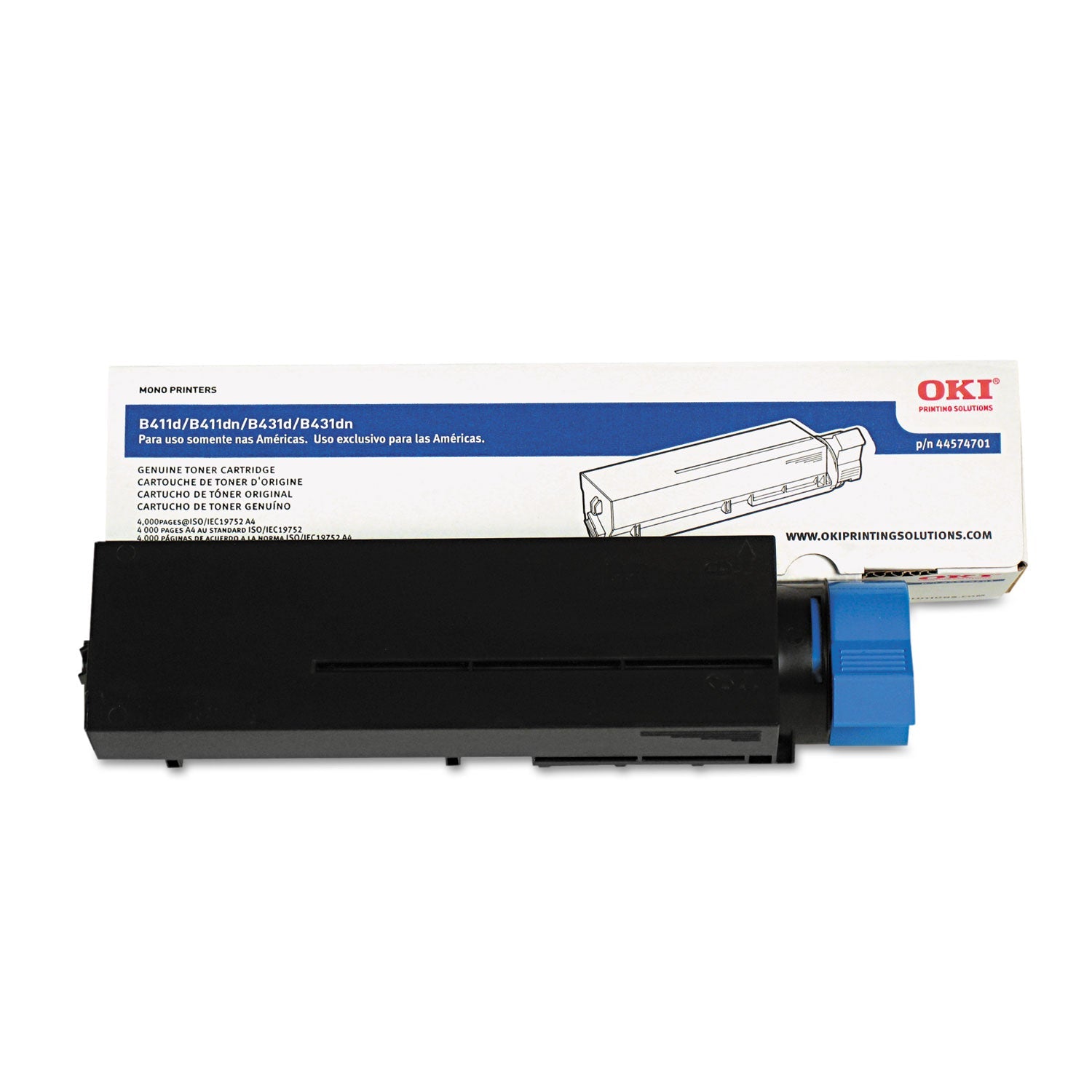Oki 44574701 Toner | 4,000 Page-Yield Black