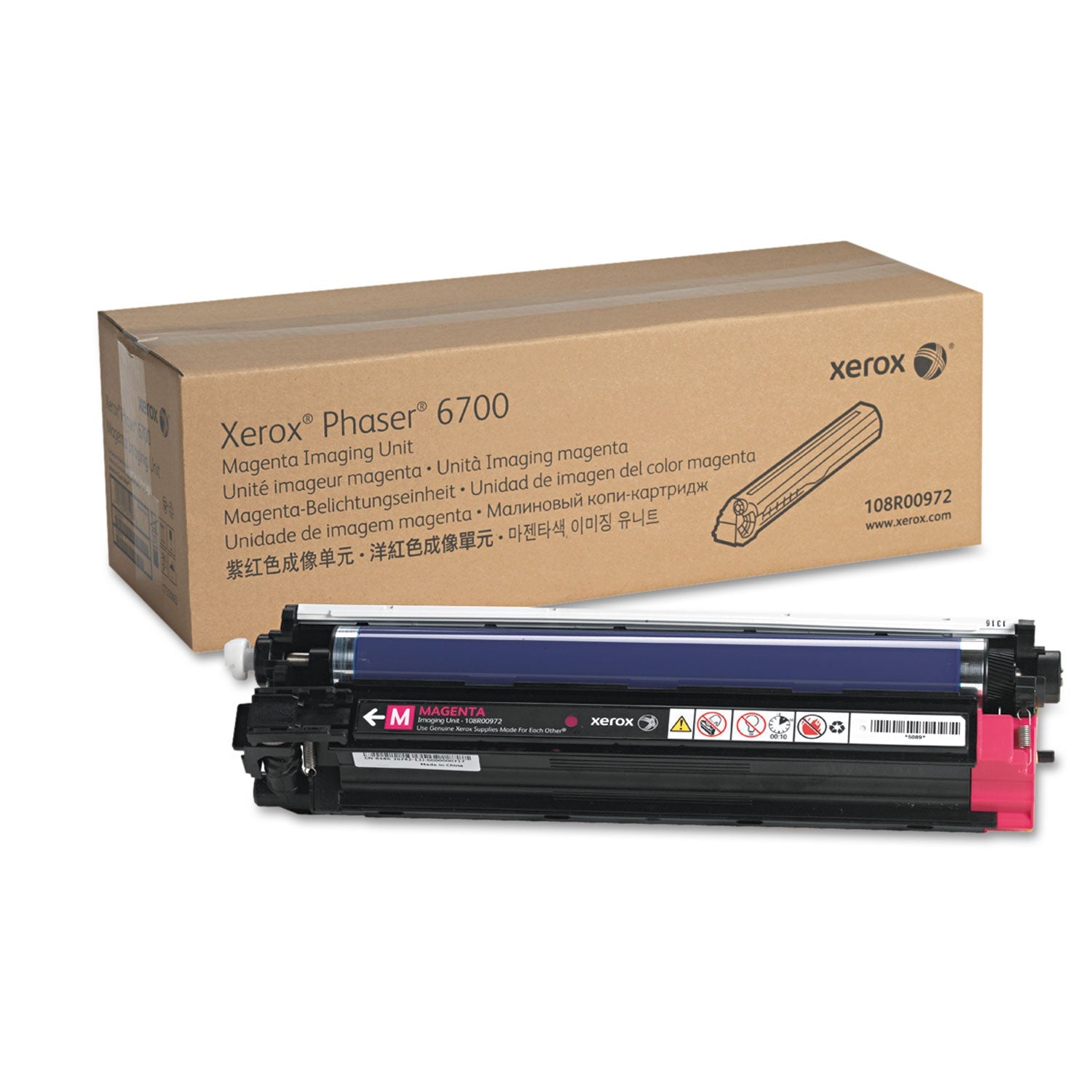 Xerox® 108r00972 Imaging Unit, 50,000 Page-Yield, Magenta