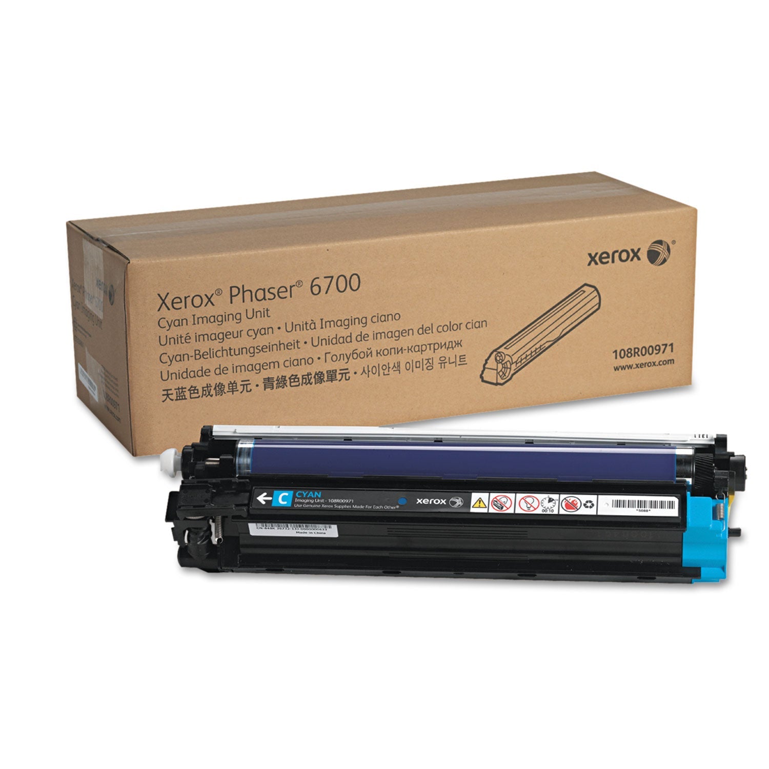 Xerox® 108r00971 Imaging Unit, 50,000 Page-Yield, Cyan