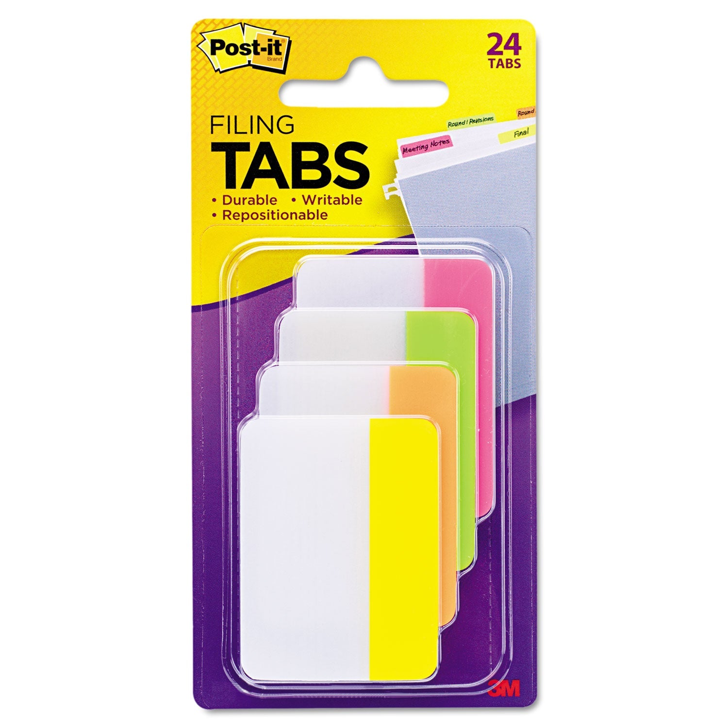 Solid Color Tabs | 2-Inch Assorted Brights