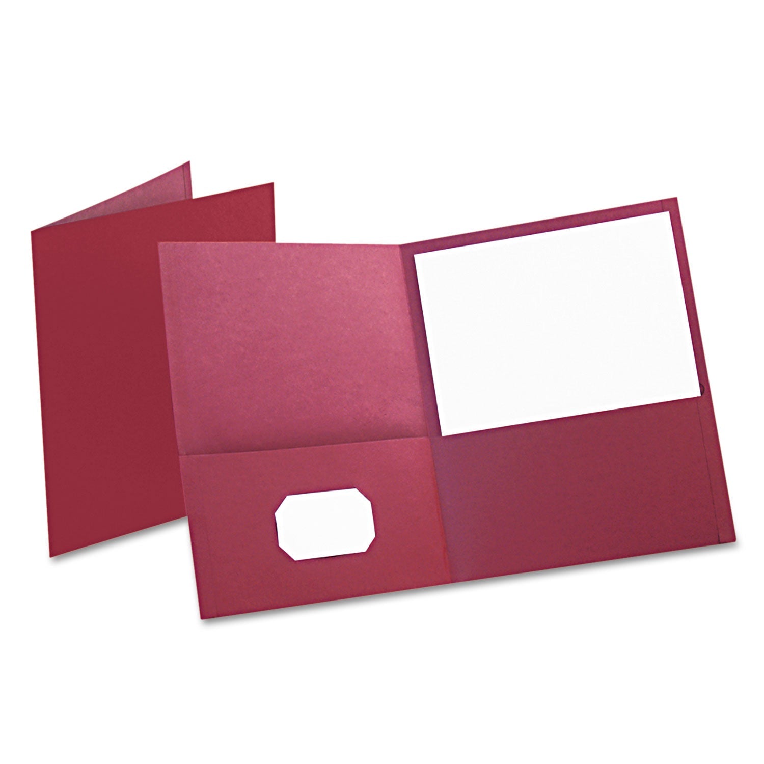 Oxford Twin-Pocket Folder | Burgundy 25/Box